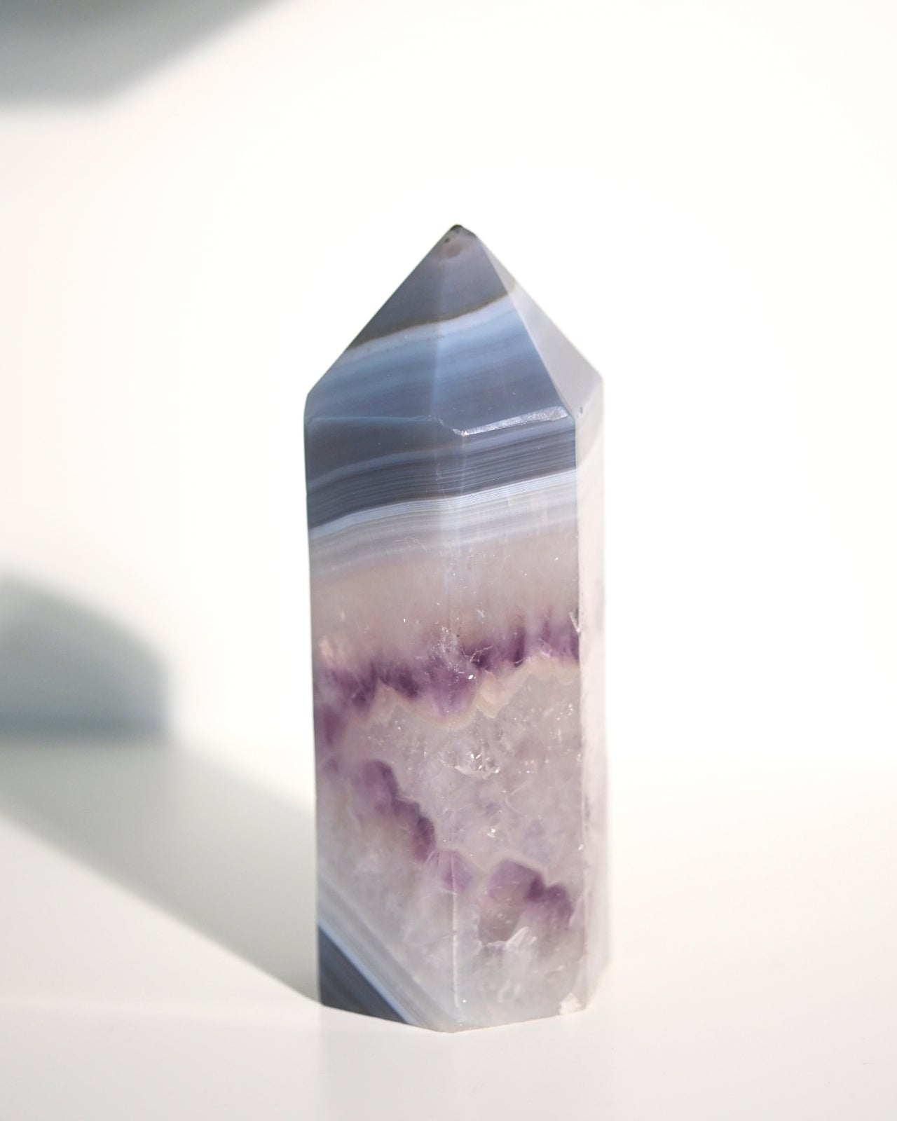 5 Inch Amethyst Druzy Tower - Natural Crystal Healing Stone for Home Decor, Meditation & Spiritual Gifts