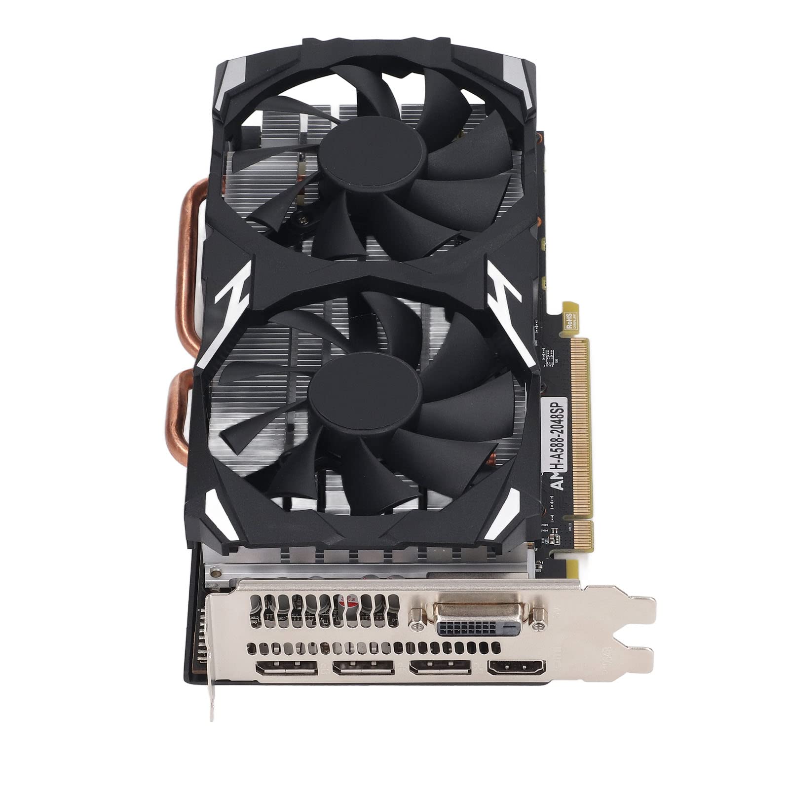 AMD Radeon RX 580 8GB GDDR5 256-Bit Gaming Graphics Card with Dual Cooling Fans - 1284/7000MHz, PCI Express 3.0, HDMI/DVI/DP Ports - Perfect for PC Gaming, VR, Video Editing & Cryptocurrency Mining