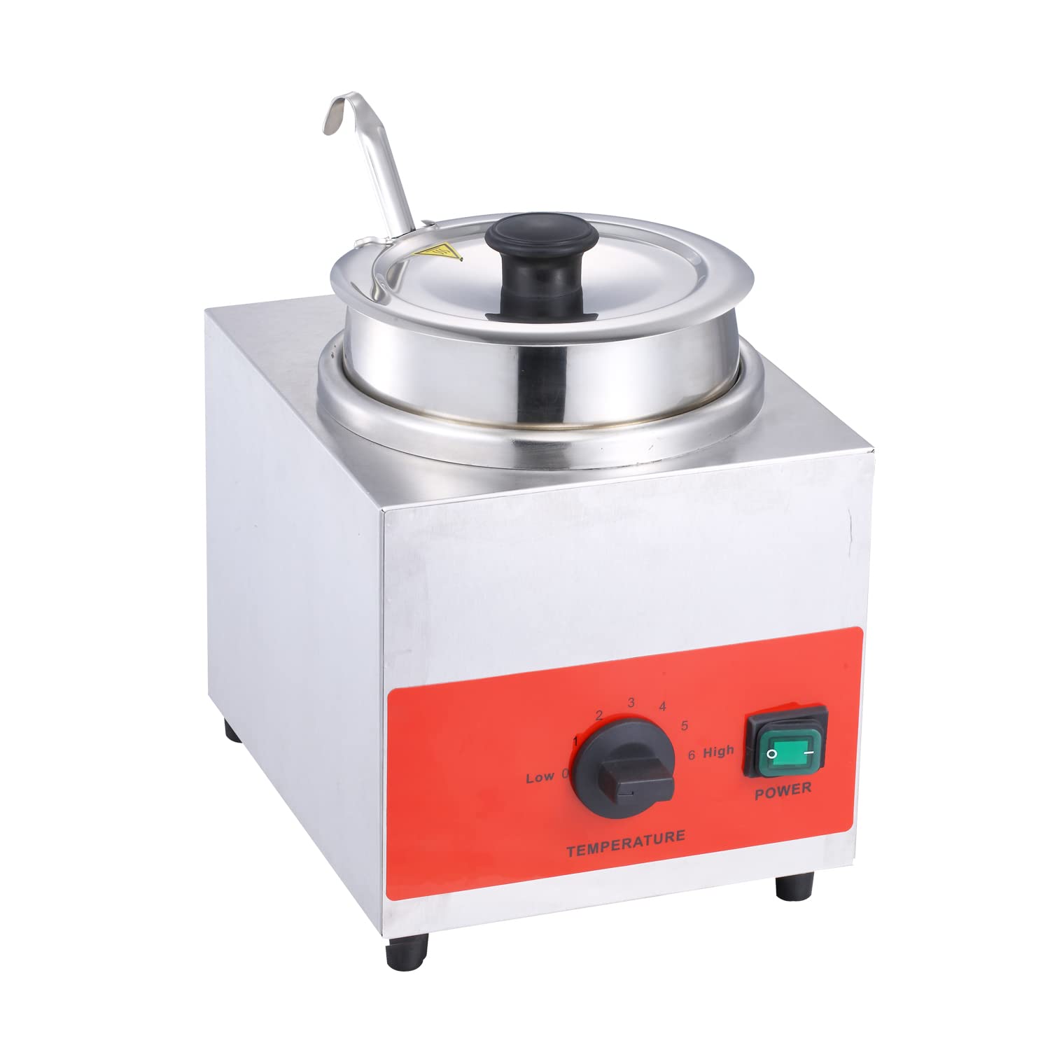 Electric Cheese Dispenser & Hot Fudge Warmer - 10 Can Capacity Food Warmer for Nachos, Sauce, Soup, Caramel, Popcorn Butter & Chocolate - Perfect for Restaurants, Movie Nights & Party Snack Stations (Includes Ladle)