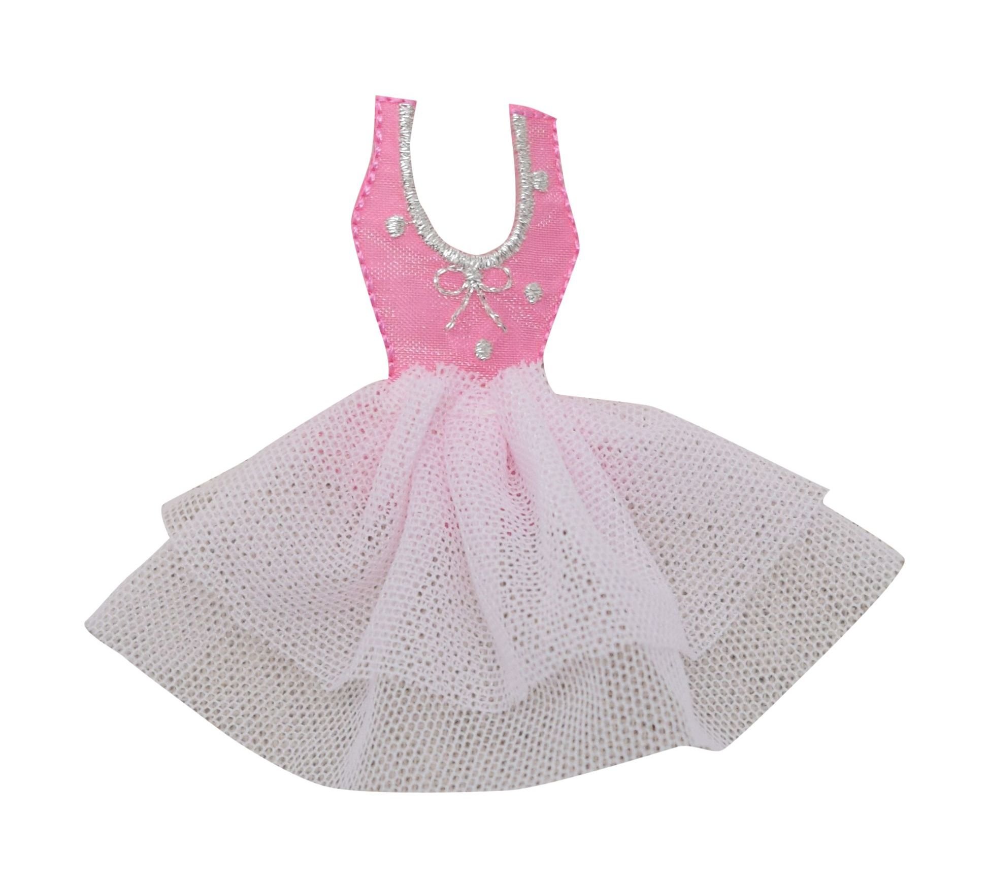 Pink Tutu Dress for Ballet - Embroidered Iron-On Patch - Dance Costume for Kids & Adults - Perfect for Recitals, Performances, and Dance Classes