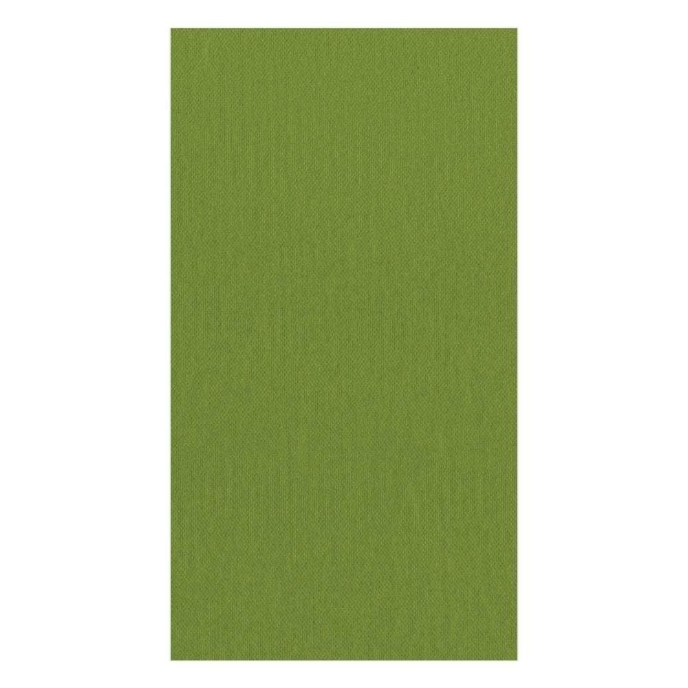 Premium Caspari Paper Linen Solid Guest Towel Napkins - Leaf Green (2 Packs of 12) | Elegant Dinner Party, Wedding & Holiday Table Decor