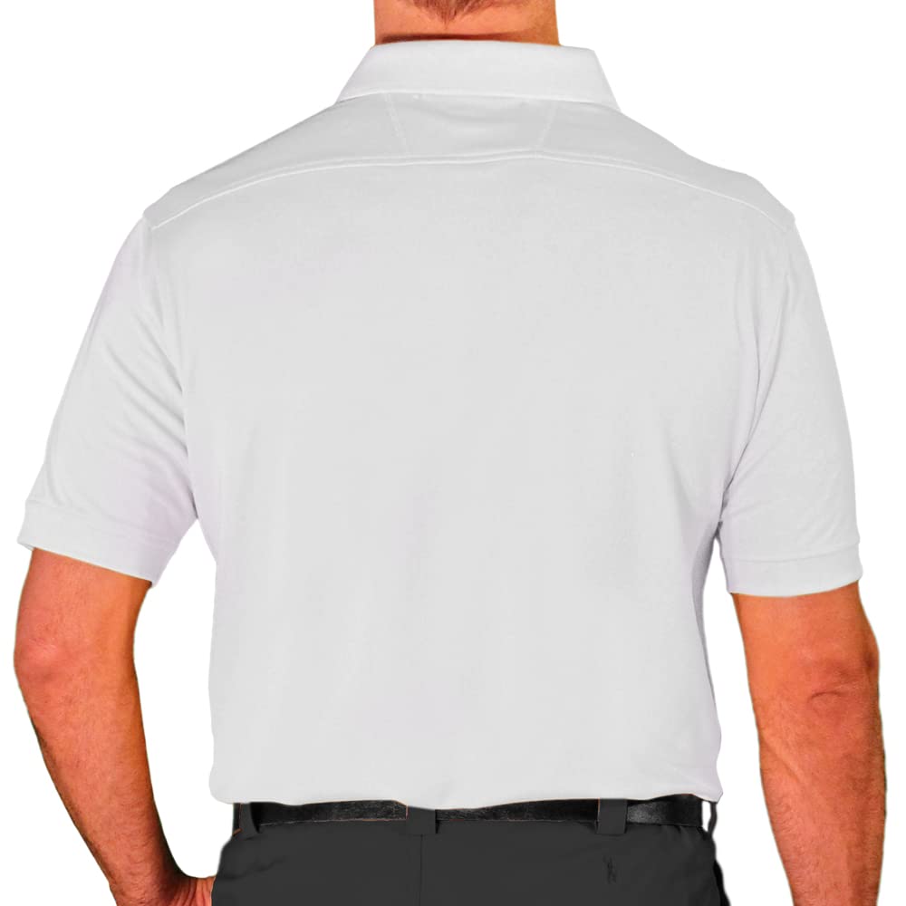 Men's Dry Fit Short Sleeve Graphic Golf Polo Shirt with Socks - Argyle Paradise (5A-5Z) | Moisture Wicking Performance Tee for Golf, Tennis & Casual Wear