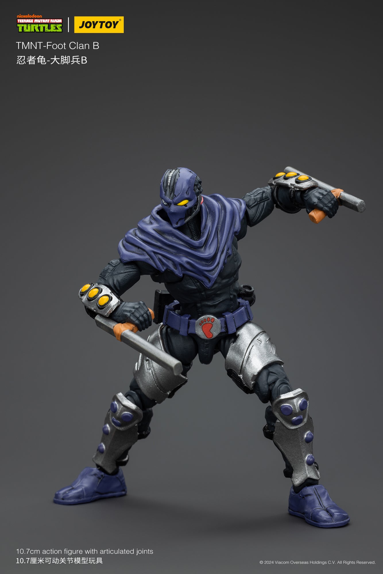 1/18 JOYTOY TMNT Shredder Foot Clan Action Figure - Collectible Ninja Turtle Villain Toy for Display & Play - Perfect for TMNT Fans, Collectors & Gift Giving