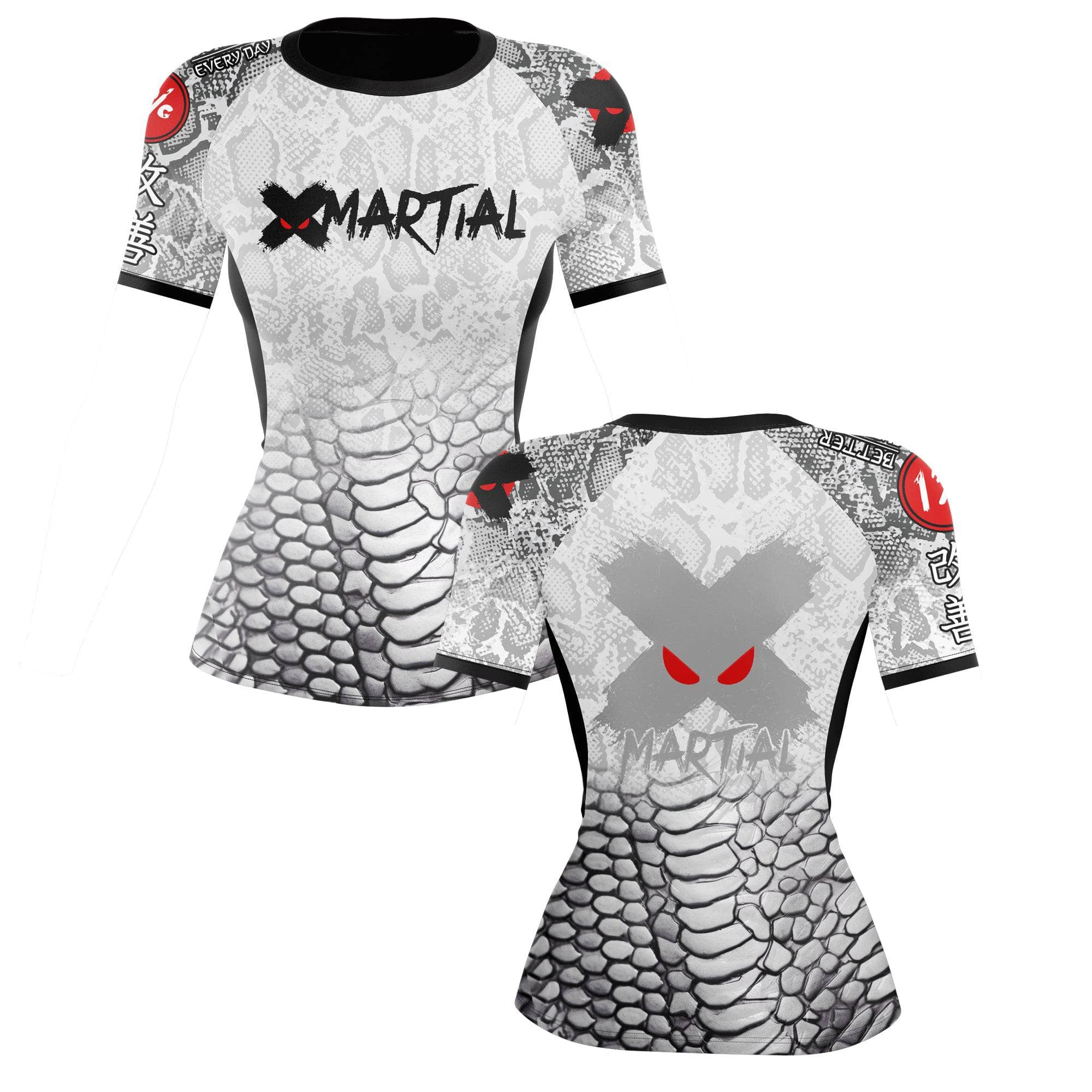 Venomous Women's BJJ Rash Guard - Long Sleeve Compression Top for Brazilian Jiu-Jitsu, MMA & No-Gi Grappling - Moisture Wicking & UV Protection for Training & Competition