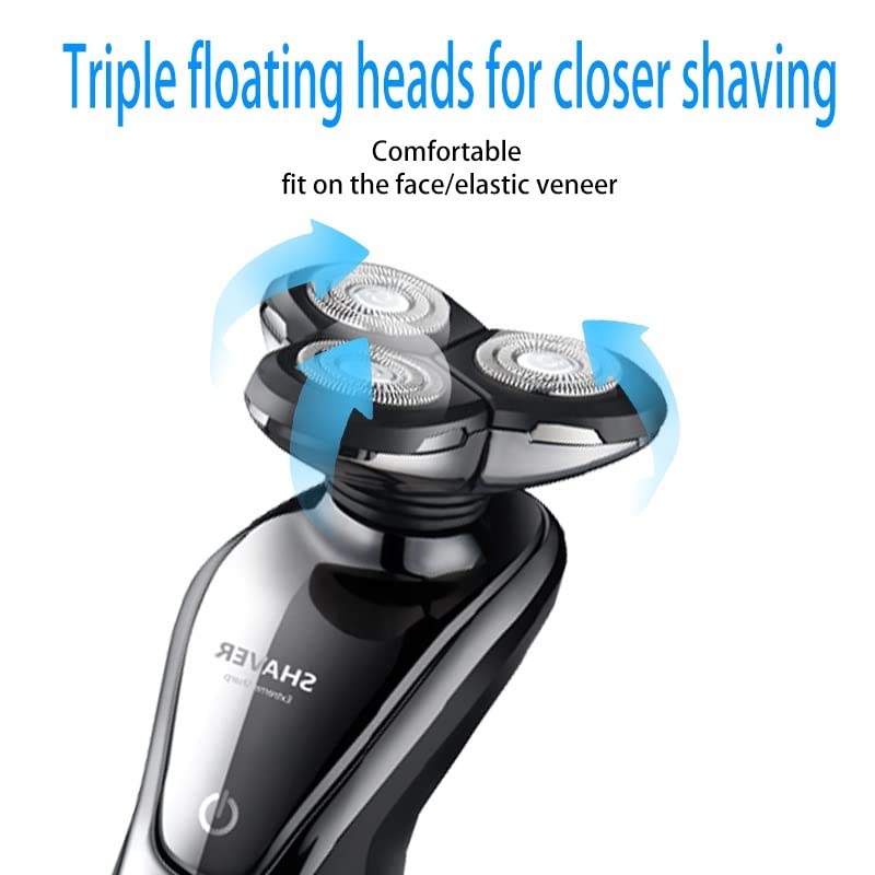 4D Electric Head Shaver for Bald Men - 4-in-1 USB Rechargeable Beard Trimmer & Hair Clipper | Professional Grooming Kit for Smooth Shaving at Home, Travel & Gym