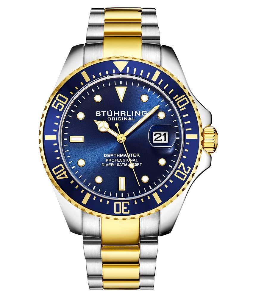 Aquadiver 42mm Quartz Diving Watch - Waterproof Men's Sports Watch for Scuba Diving, Swimming & Outdoor Adventures