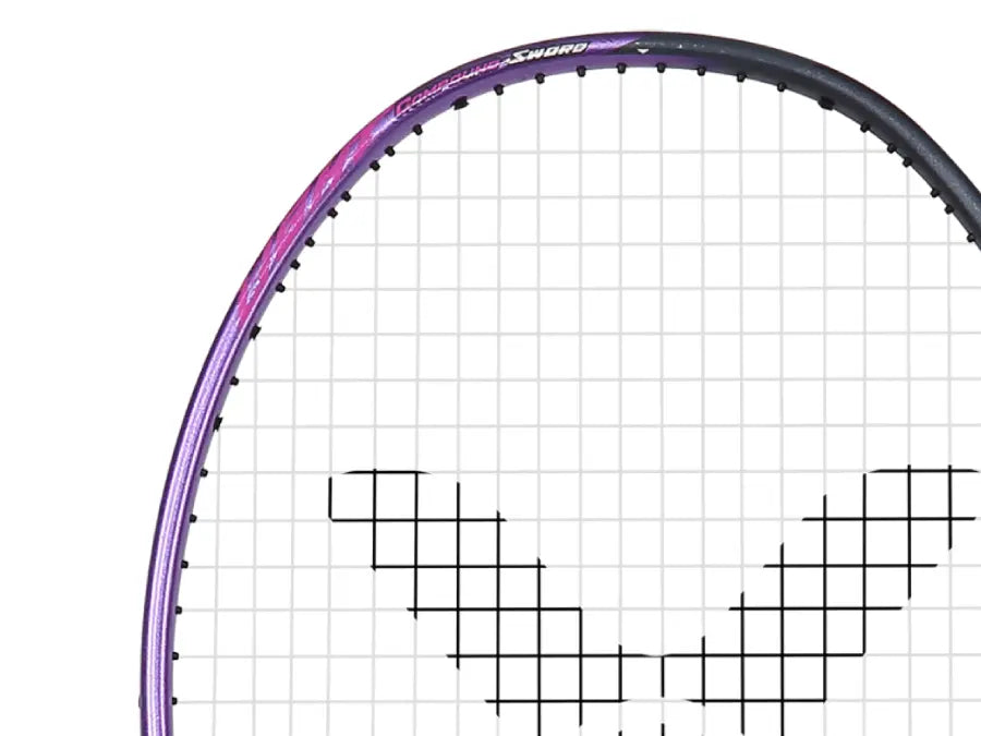 Victor AuraSpeed 10 Light Badminton Racket (Purple, Unstrung, ARS 10L J 6U) - Professional Grade for Competitive Play & Training