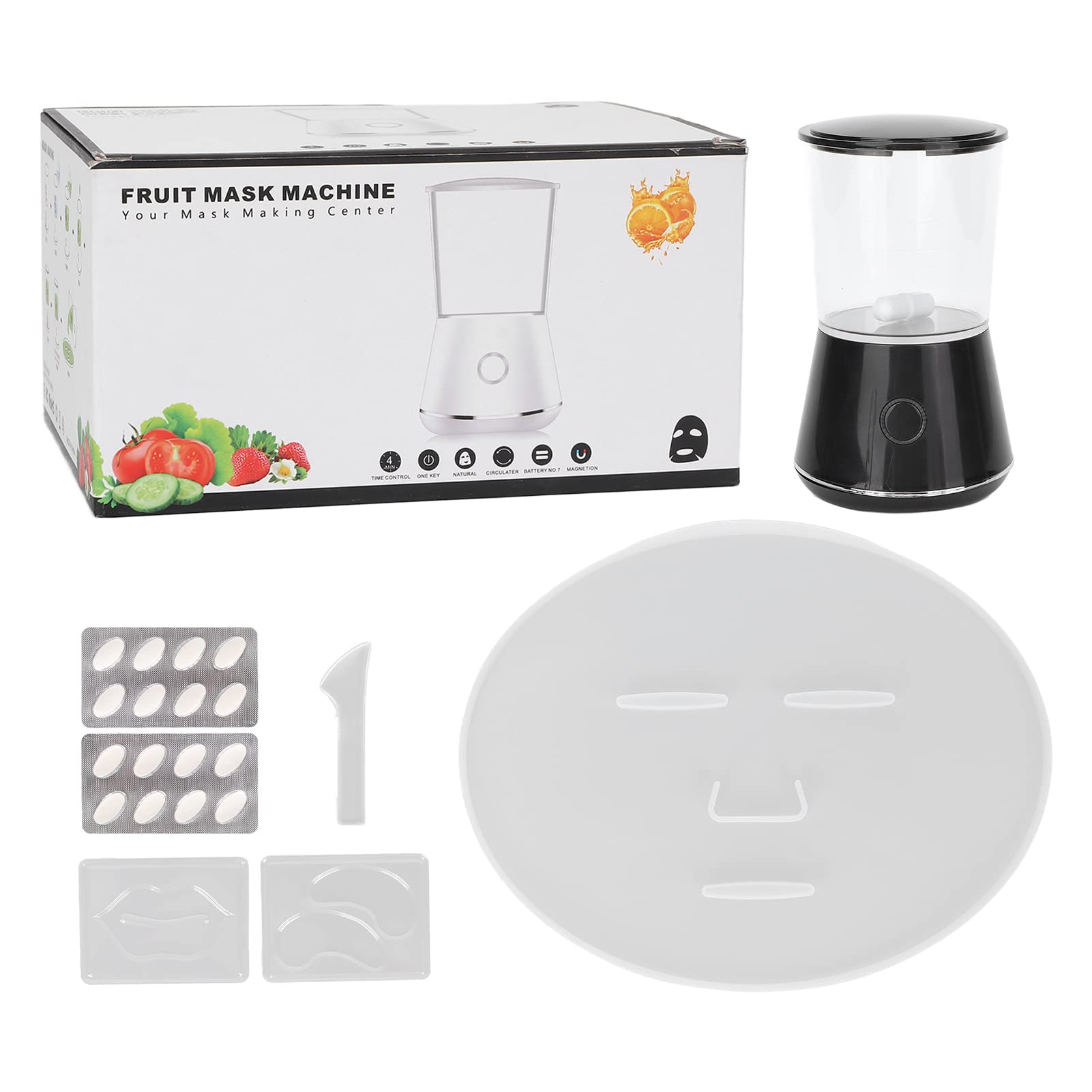 DIY Face Cream Maker Machine for Homemade Facial Treatments - Fruit & Vegetable Mask Maker with Lip & Eye Molds - Perfect for Collagen Capsules & Skincare Routine at Home