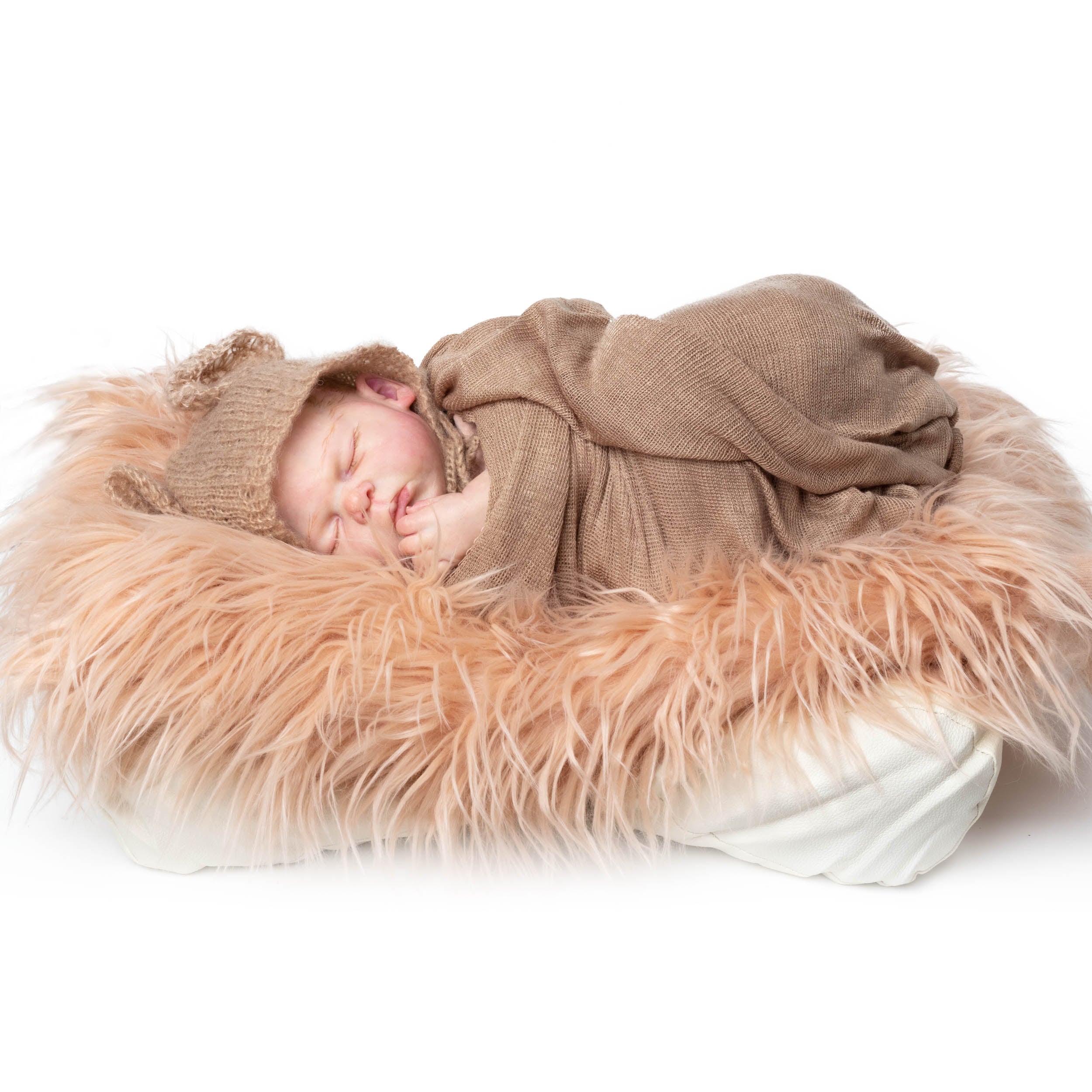 White Faux Leather Butterfly Baby Posing Pillow - Newborn Photography Prop, Infant Support Cushion for Photo Shoots, Nursery Decor & Gift Ideas
