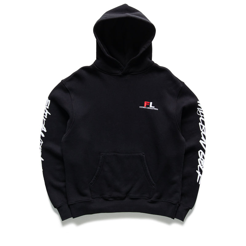 Futura Laboratories x Malbon Golf Tag Hooded Sweatshirt - Black | Stylish Unisex Pullover for Golf & Casual Wear
