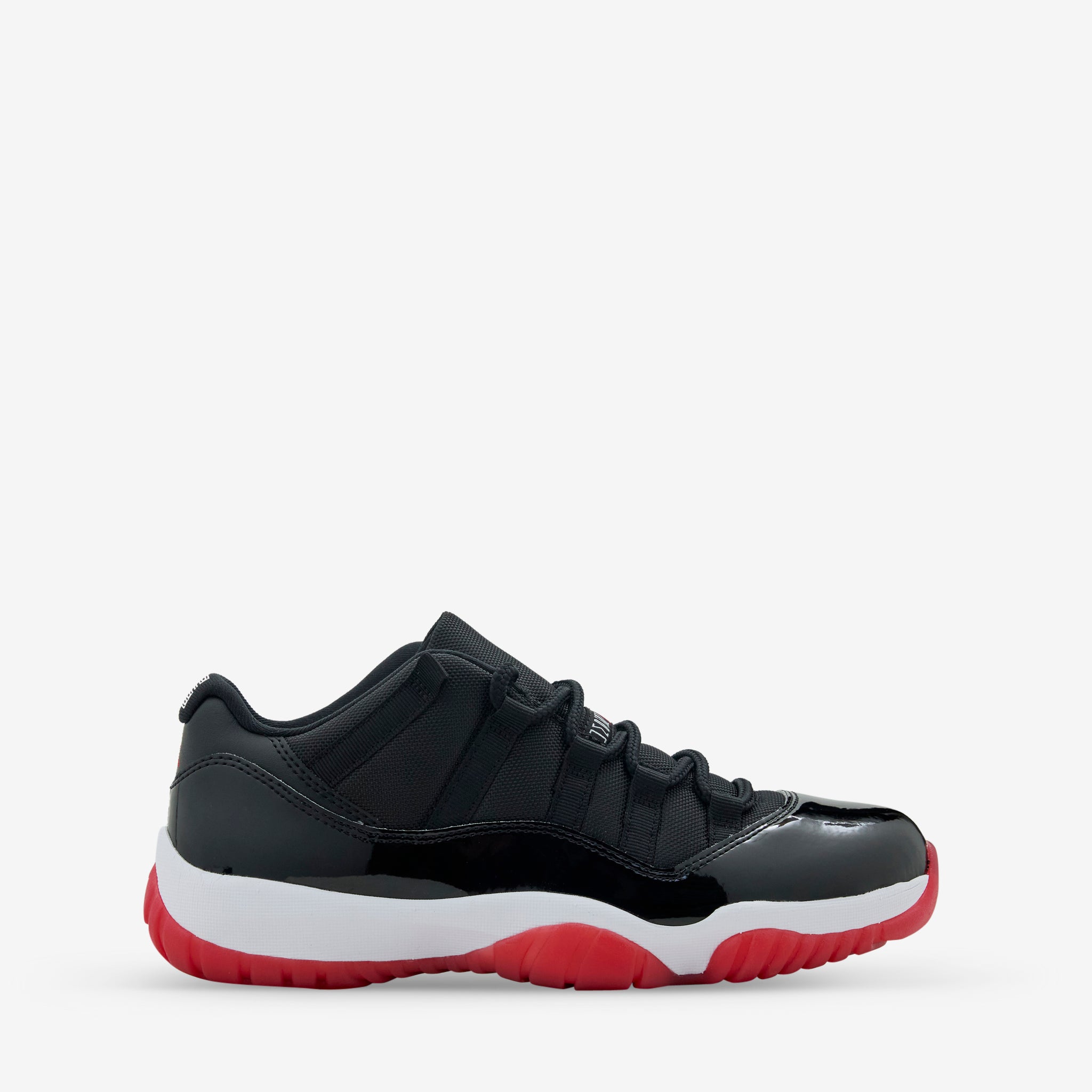 Air Jordan 11 Retro Low 'Bred' Men's Basketball Shoes - Black/Varsity Red/White | Classic Sneakers for Streetwear & Court Performance