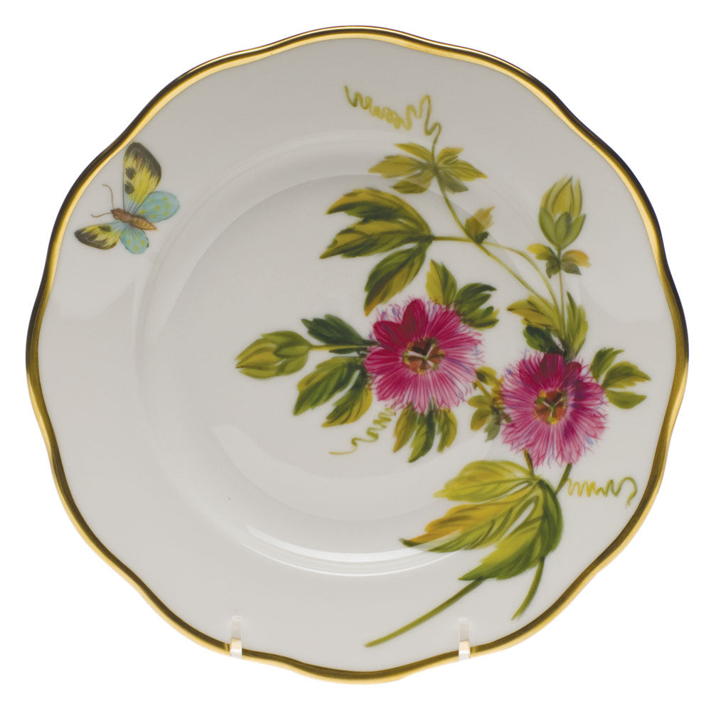 Passion Flower Salad Plate - Handcrafted Wildflower Design Ceramic Dinnerware for Home Decor & Entertaining | Perfect for Salads, Appetizers & Special Occasions