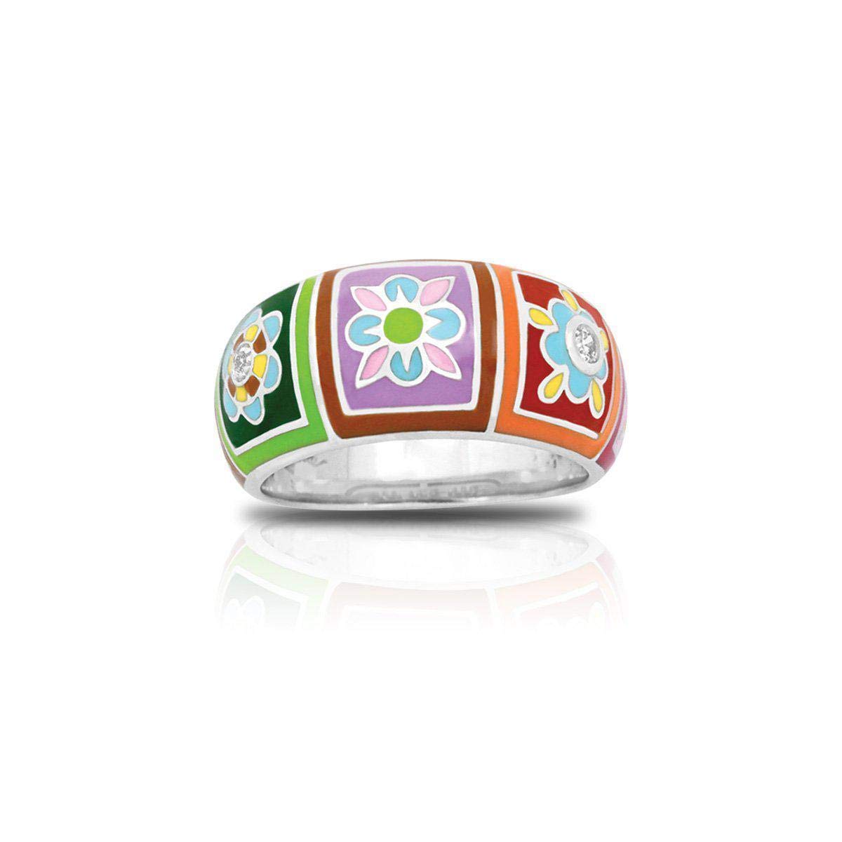 Belle Etoile Bavaria Multicolor Crystal Ring Size 8 - Elegant Bohemian Jewelry for Women, Perfect for Parties, Weddings & Everyday Wear
