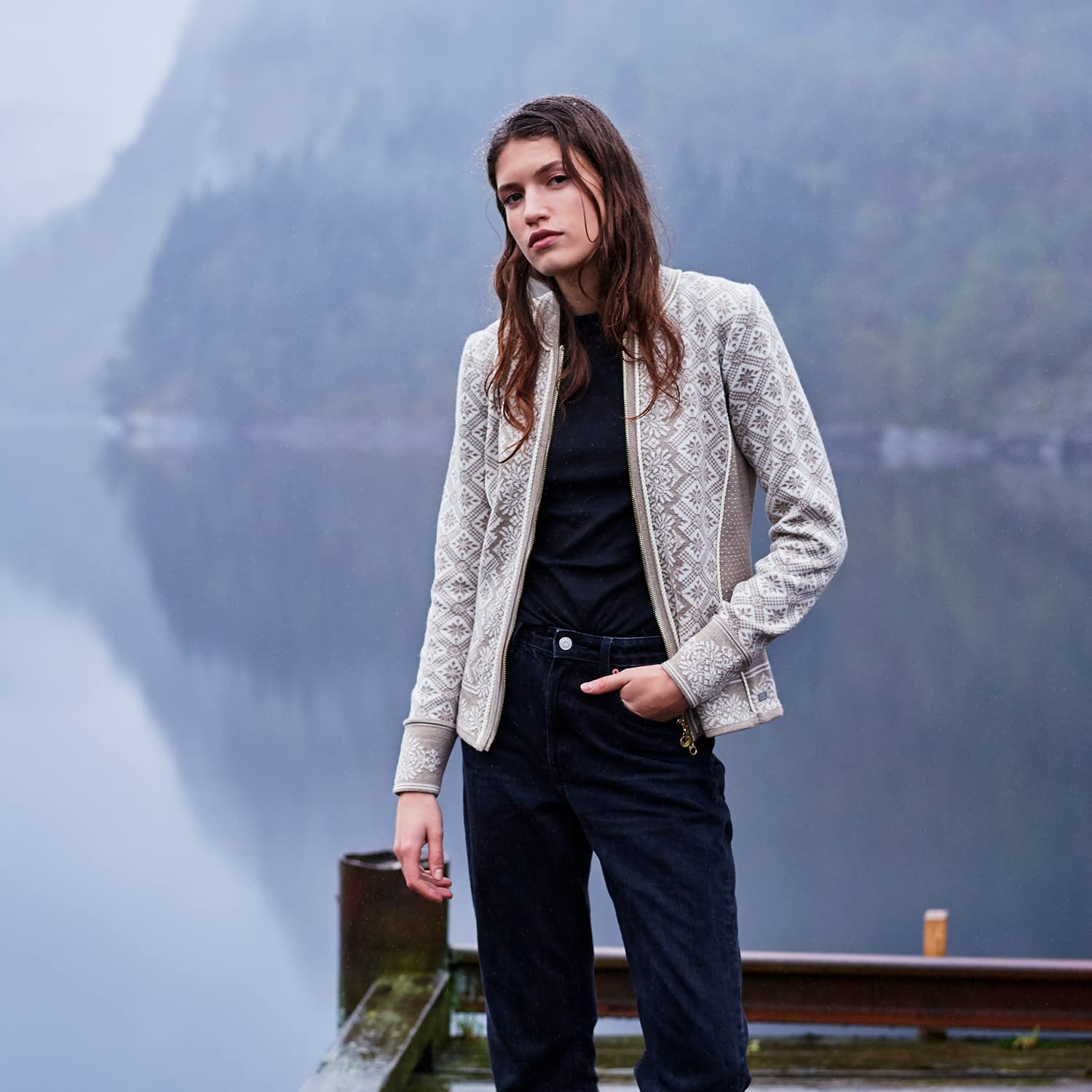 Dale of Norway Christiania Women's 100% Soft Merino Wool Cardigan Sweater - Cozy Winter Knitwear for Casual Outfits & Outdoor Activities