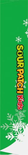 Sour Patch Kids Green & Red Christmas Holiday Gummy Candy - 3.1oz Gift Box | Sweet & Tangy Treats for Stocking Stuffers, Party Favors & Holiday Gifts
