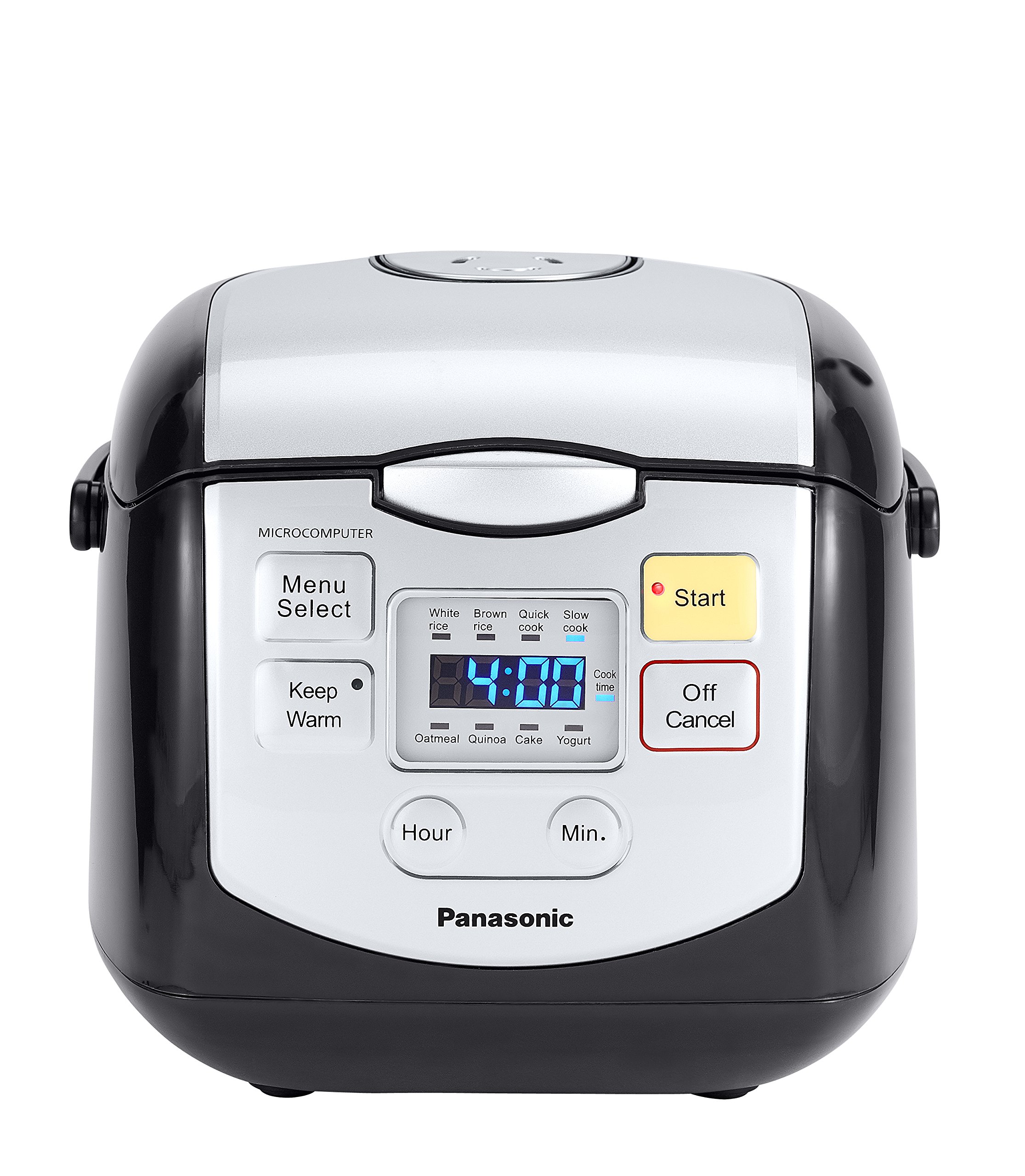 Panasonic SR-ZC075K 4-Cup (Uncooked) Rice Cooker & Multi-Cooker - Black | Compact Electric Rice Steamer with Multi-Function Cooking | Perfect for Small Kitchens, Dorms & RVs