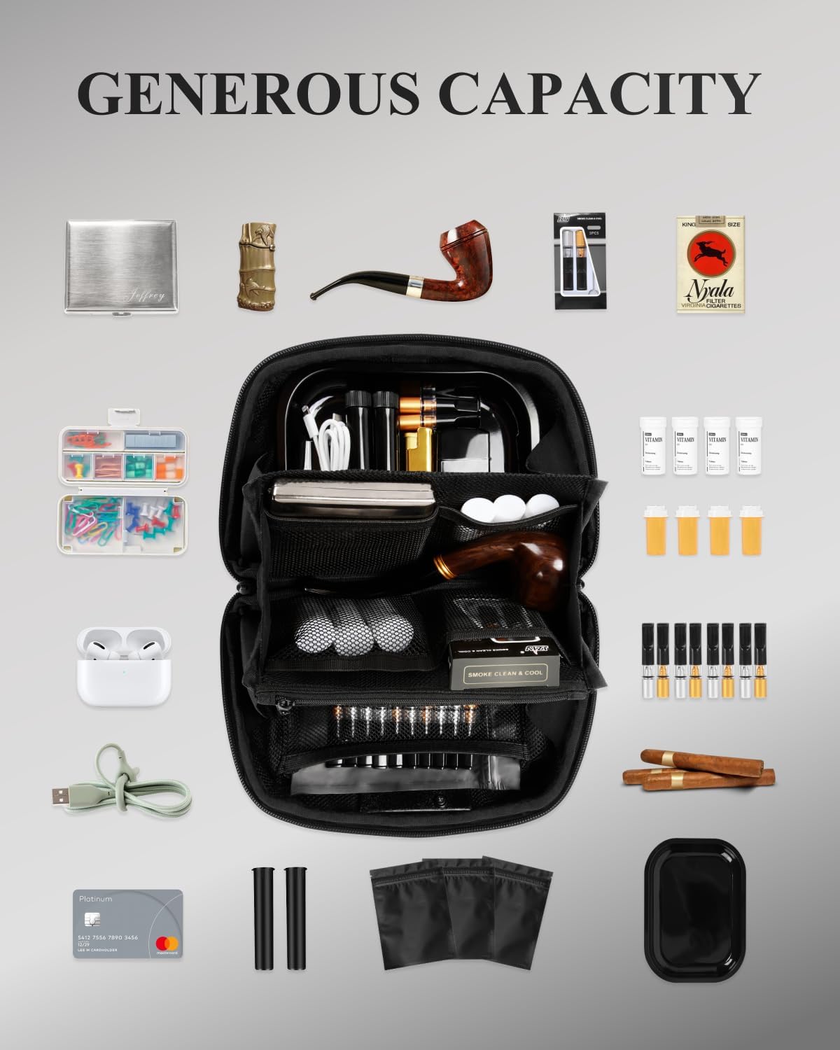 Smell Proof Bag with Lock | Odorless Travel Storage for Men & Women