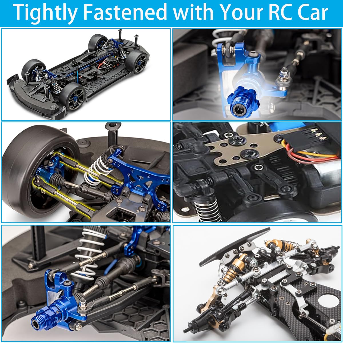 1100 PCS RC Screw Kit - Universal RC Car Repair Tool Set for Traxxas, HPI, HSP, Axial, Redcat, Arrma, Losi - Compatible with 1/8, 1/10, 1/12, 1/16 Scale RC Cars, Trucks & Crawlers - Perfect for Maintenance, Upgrades & DIY Repairs
