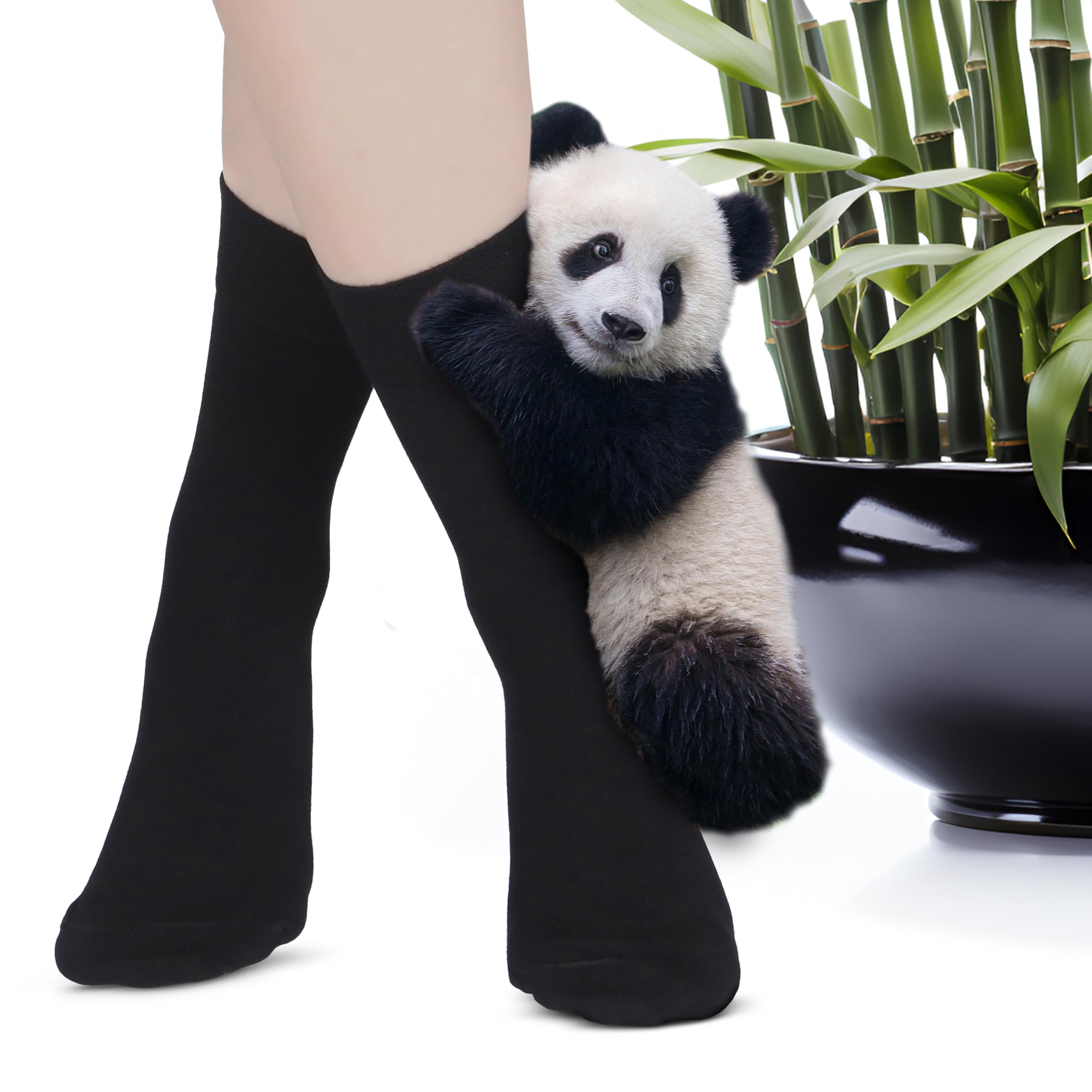Women's Thin Rayon Dress Socks - Comfortable Casual Crew Socks with Seamless Design for Work, Office & Everyday Wear