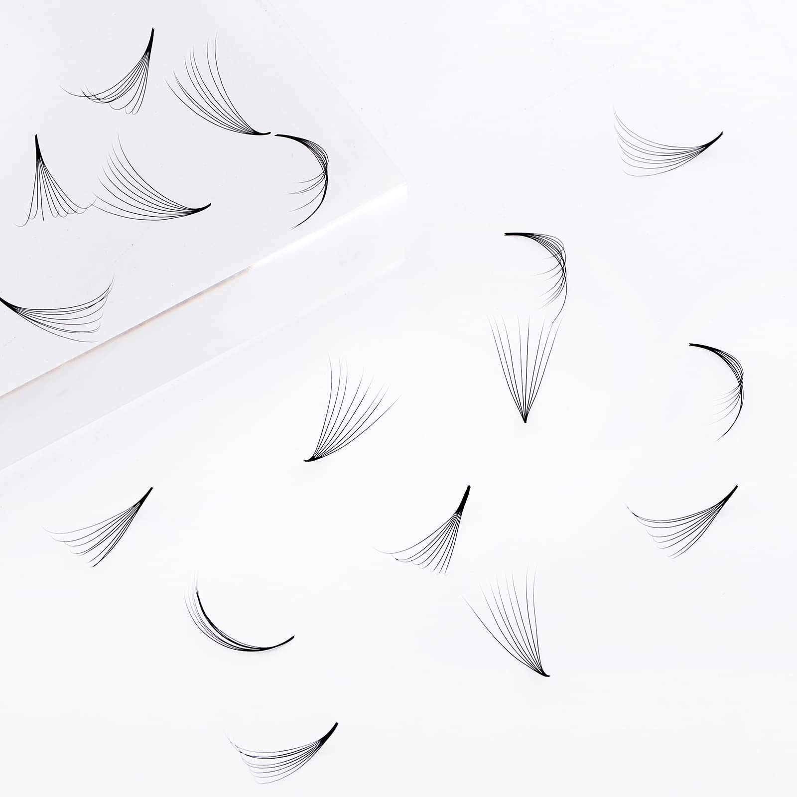 1000pcs Premium Handmade Volume Eyelash Extensions - 8D-0.07C Mixed Lengths (9-16mm) Pointed Base Loose Fans for Professional Salon & DIY Lash Artists | Perfect for Bridal, Party & Special Occasion Makeup