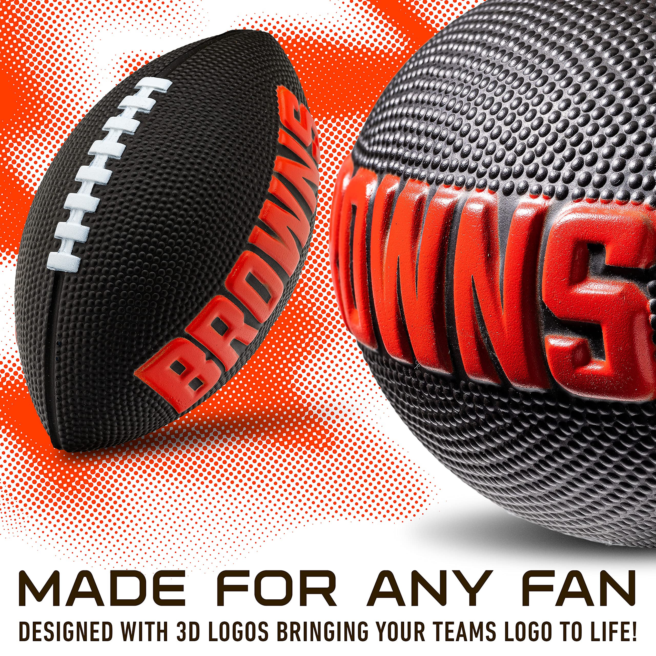 Franklin Sports Youth NFL Football Set with Air Pump - 8.5