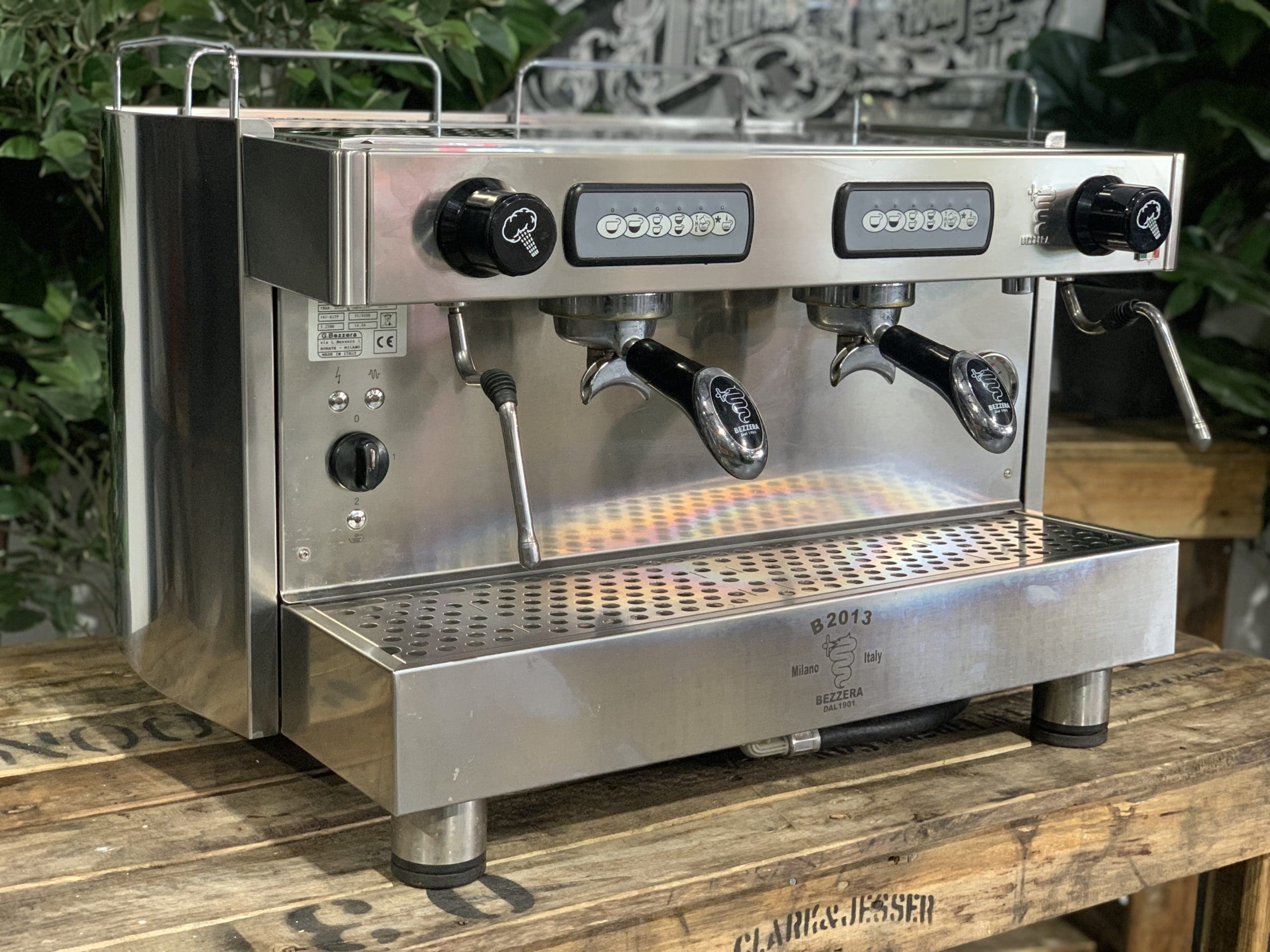 Bezerra B2013 Commercial 2 Group Espresso Coffee Machine - Stainless Steel, High Performance for Cafes & Restaurants - Perfect for Baristas & Coffee Shops