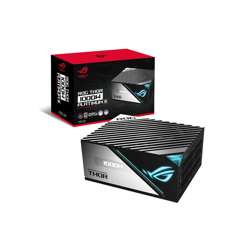 ASUS ROG THOR 1000W Platinum Certified Fully Modular Power Supply - 80 Plus Platinum Efficiency for Gaming PCs & High-End Workstations