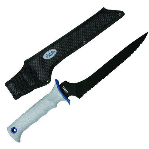 Sea Striker Serrated Fillet Knife - Professional Fishing Fillet Knife with Sharp Stainless Steel Blade - Perfect for Cleaning Fish, Camping & Outdoor Cooking