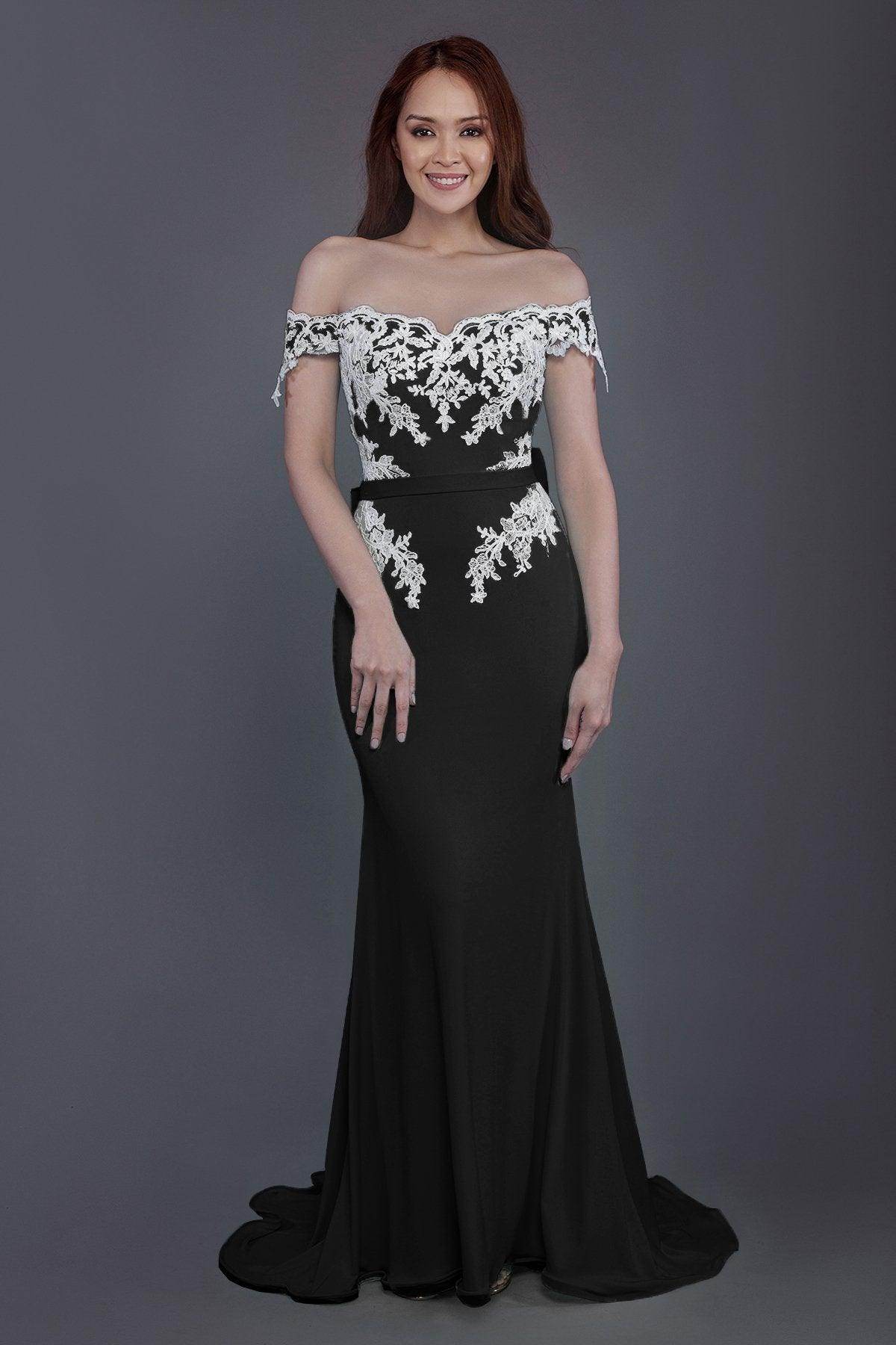 Elegant Mermaid Sweep Train Knitted Fabric Bridesmaid Dress PR3497 - Perfect for Weddings, Formal Events & Special Occasions