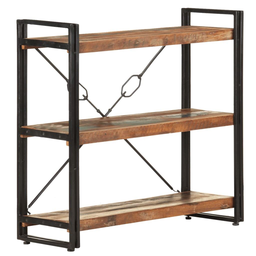 3-Tier Bookcase with Storage Shelves - 35.4