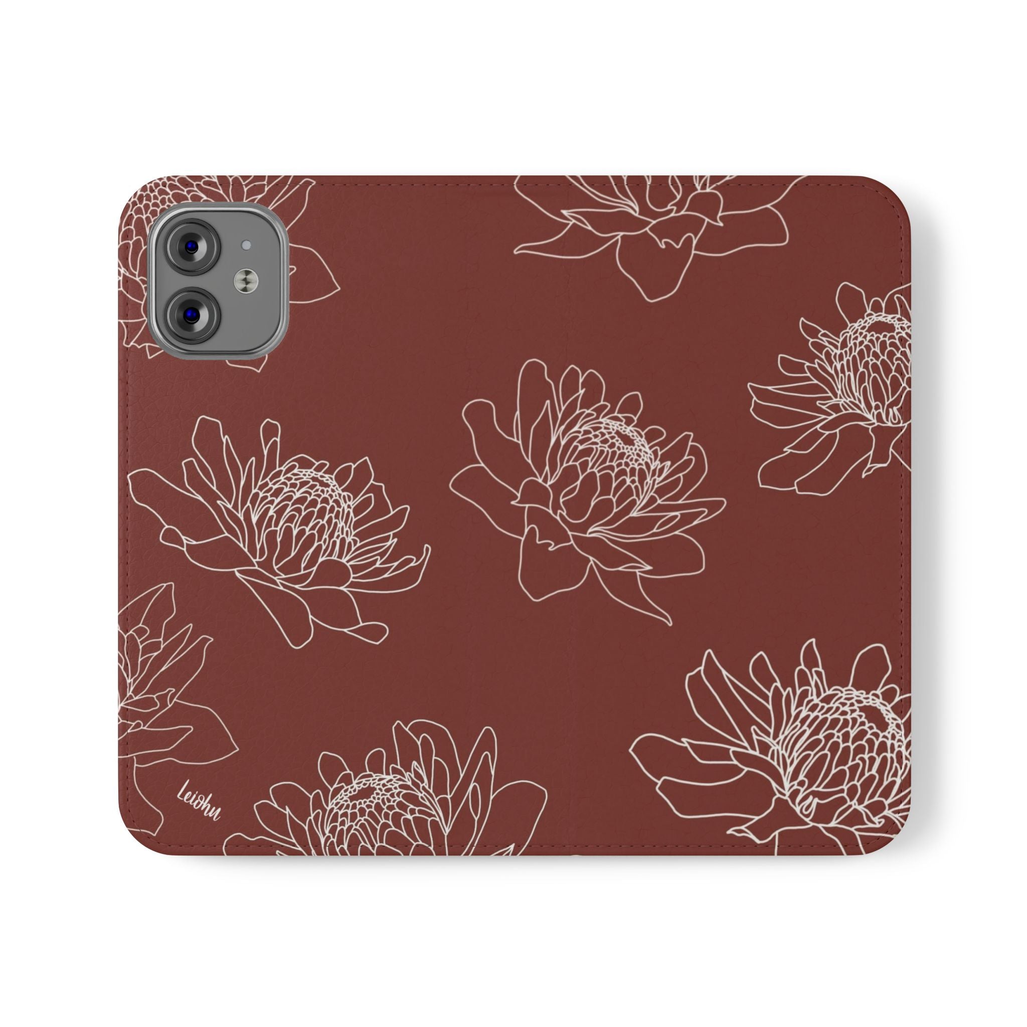 Torch Ginger Folio Case - Elegant & Durable Phone Cover for iPhone & Samsung - Perfect for Travel, Work & Everyday Use