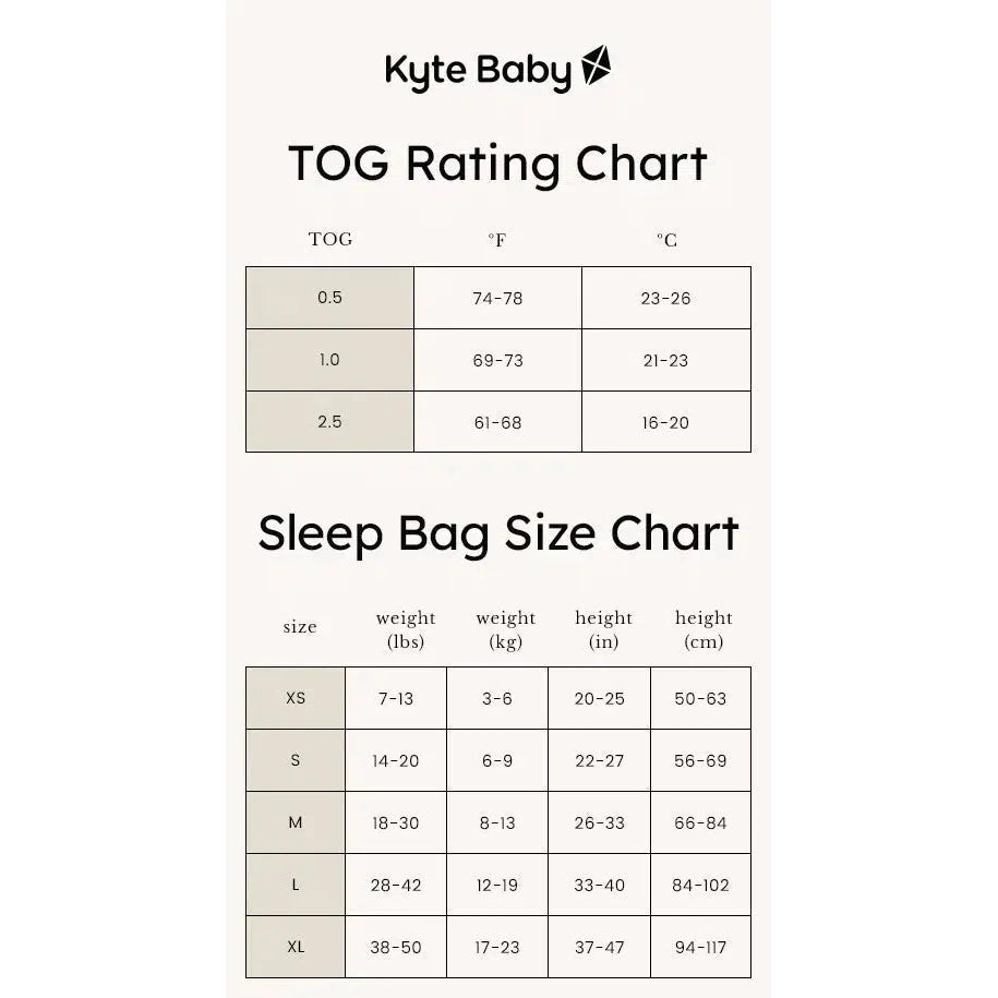 Kyte Baby 1.0 TOG Sleep Sack - Soft Baby Wearable Blanket for Safe Sleep - Perfect for Nursery, Daycare & Travel (Fog Color)