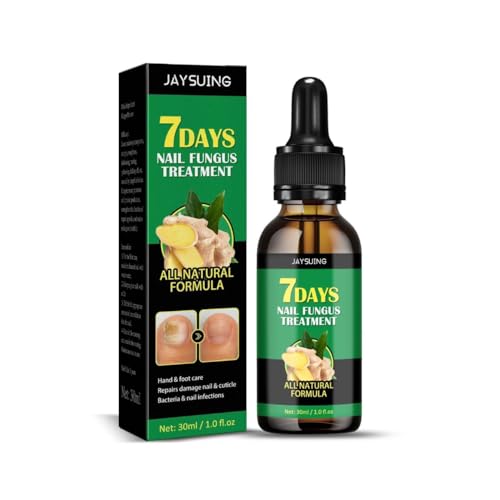 7-Day Ginger Nail Serum & Cuticle Care Oil - Natural Nail Treatment for Stronger Nails | Ginger Nail Support & Repair | Perfect for Dry, Brittle Nails & Cuticle Care | At-Home Manicures & Nail Spa Treatments