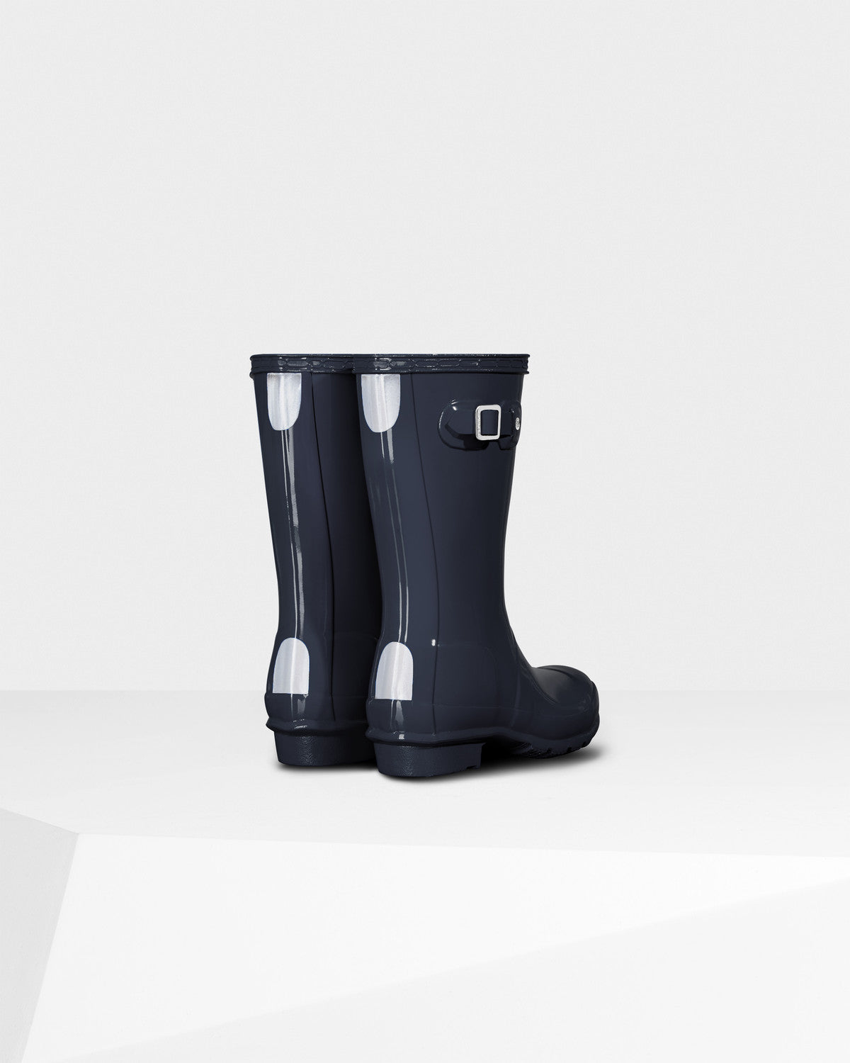 Hunter Navy Kids Original Gloss Rain Boots - Waterproof Rubber Boots for Boys & Girls - Perfect for Puddles, Playground & Outdoor Adventures