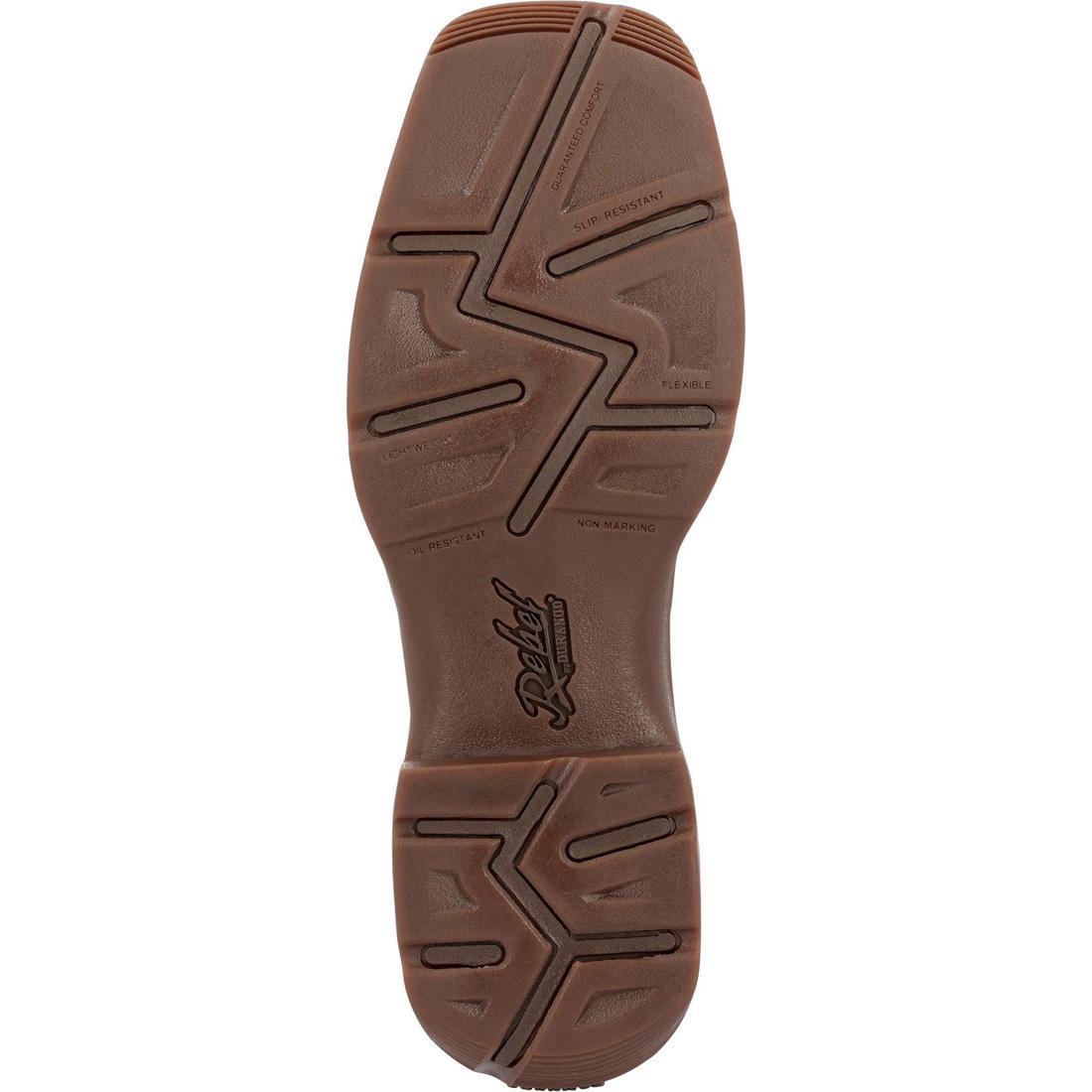 Rebel Steel Toe Work Boots with Mexico Flag Design - Durable Western Cowboy Boots for Men - Perfect for Construction, Ranch Work & Country Fashion