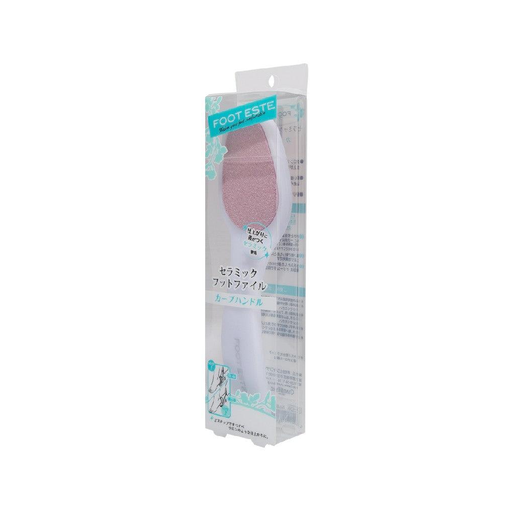 Premium Ceramic Foot File with Ergonomic Handle - Callus Remover & Dead Skin Exfoliator for Soft Feet - Perfect for Pedicures, Home Foot Care & Spa Treatments (110g)