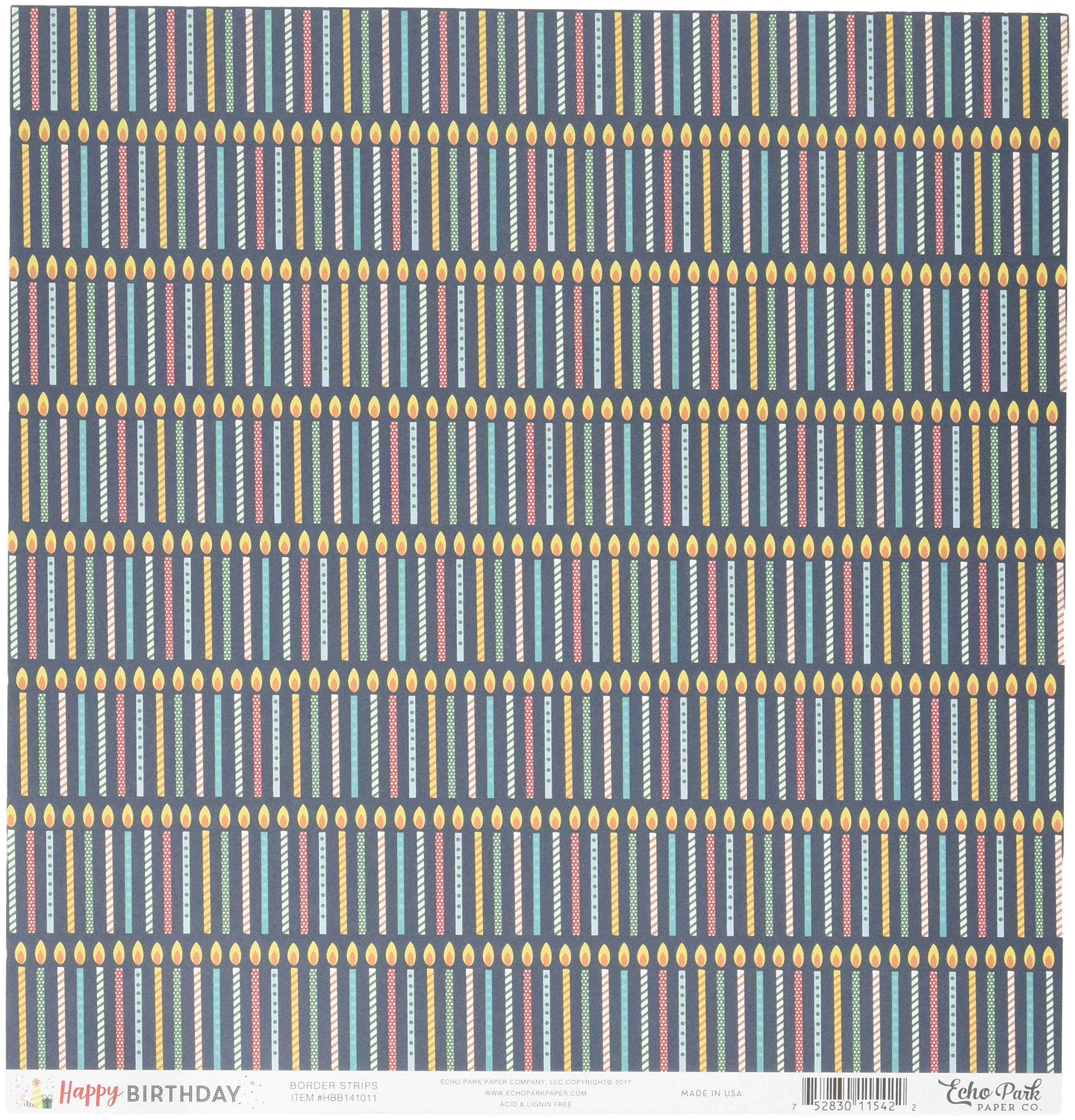 Echo Park Paper Co. Birthday Cake Scrapbooking Paper - Premium 12x12 Cardstock for DIY Cards, Party Decorations & Scrapbook Albums | Perfect for Birthdays, Baby Showers & Craft Projects