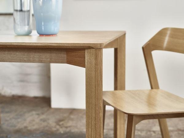 Lasu Modern Dining Table by Ton - Solid Wood Kitchen Table for 6 - Perfect for Family Dinners & Entertaining Guests