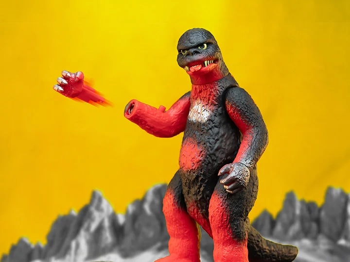 Toho Shogun ULTIMATES! Shogun Godzilla (Vintage Red) SDCC 2024 Exclusive Action Figure - Collectible Japanese Kaiju Toy for Display & Gifts