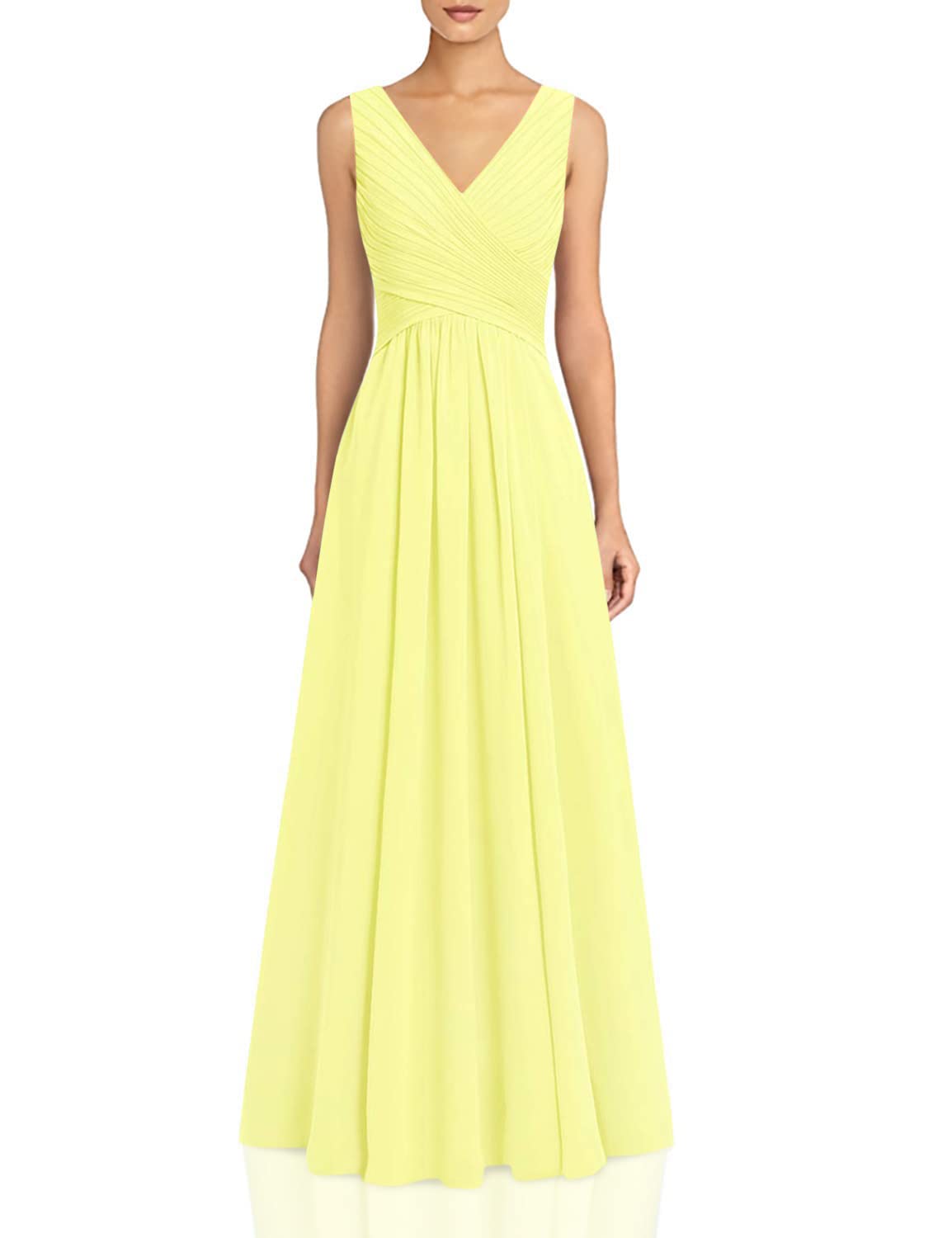 Elegant JAEDEN Long Chiffon Pleated Bridesmaid Dresses for Weddings, Prom & Formal Evening Events - Perfect for Wedding Guests, Bridal Party & Special Occasions