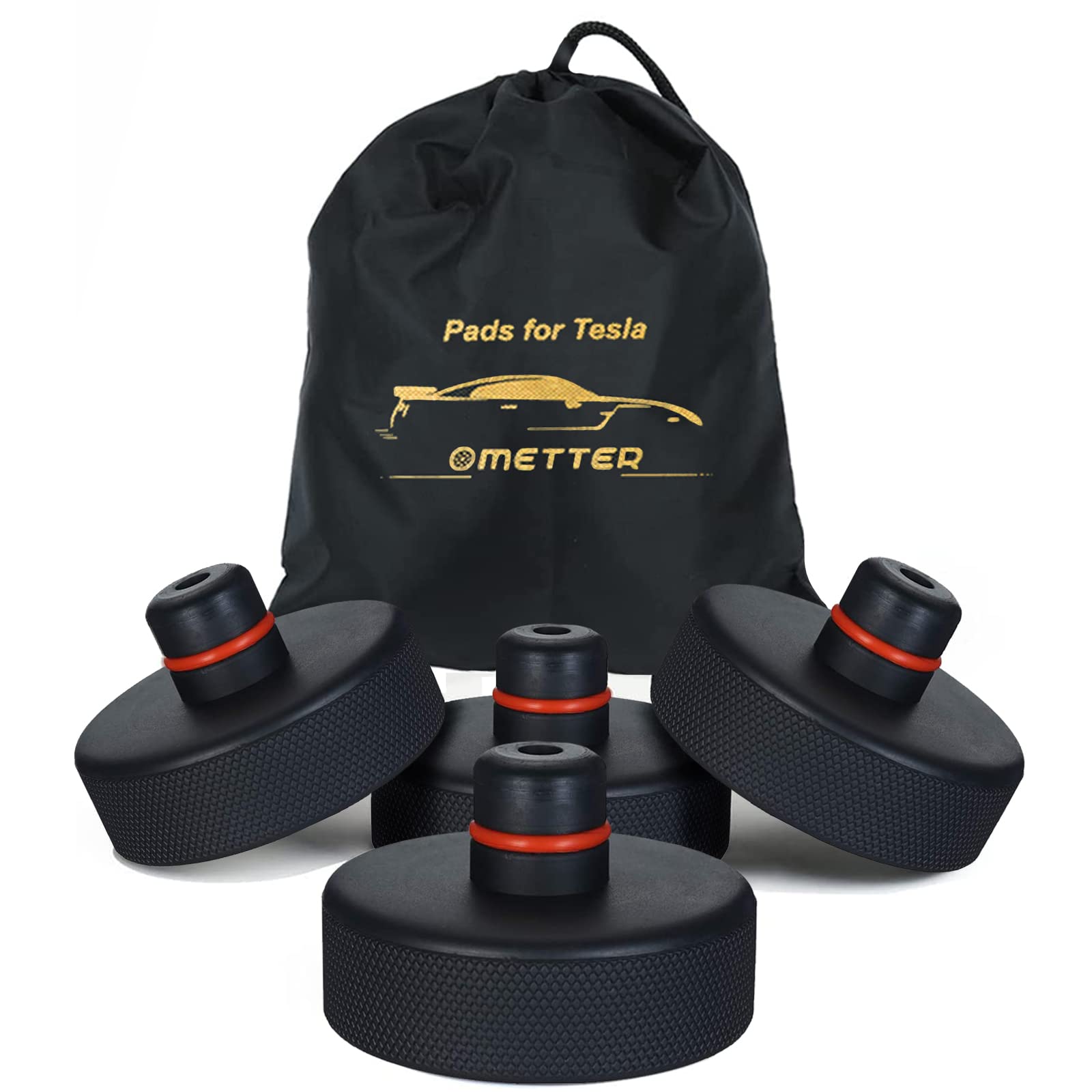 Tesla Jack Pad for Model 3/Y/S/X - Heavy Duty Rubber Lifting Jack Pad Adapter Tool - Protects Battery & Chassis - Essential Tesla Accessories for Safe Car Lifting & Maintenance - Perfect for Home Garage, Auto Shops & Roadside Repairs
