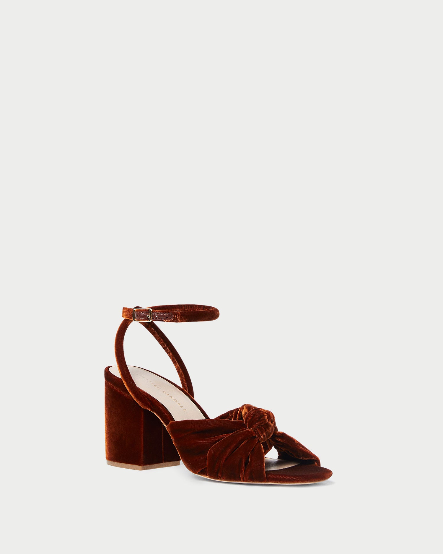 Fiamma Sienna Knot Mid Heel Sandals for Women - Comfortable Summer Dress Shoes with Ankle Strap - Perfect for Weddings, Parties & Beach Vacations