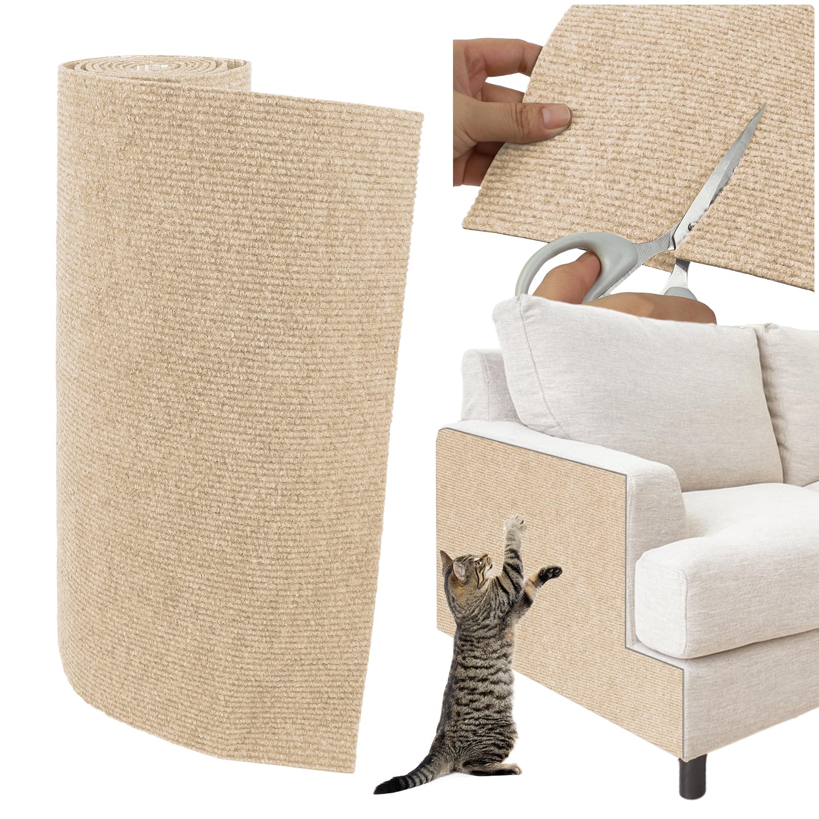 Self-Adhesive Cat Scratching Mat - 39.4