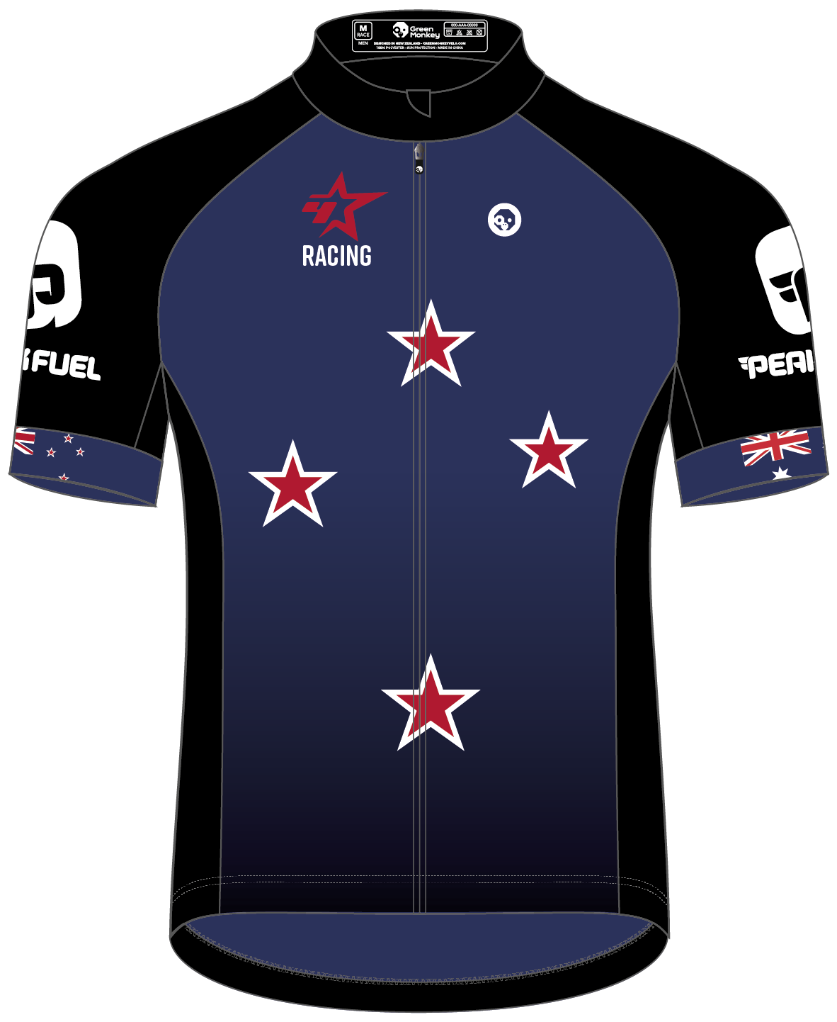 Four Star Racing Club Fit Jersey - High Performance Cycling & Running Shirt for Men & Women - Perfect for Road Biking, Triathlon & Outdoor Sports