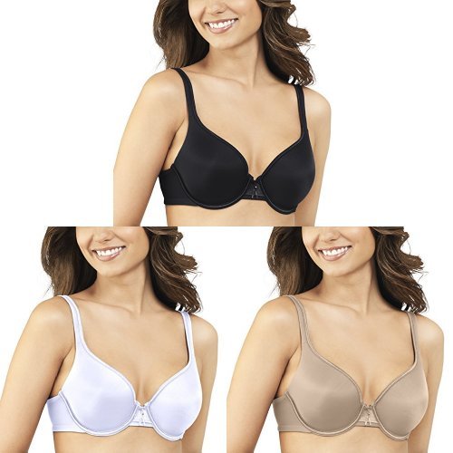 Vanity Fair Women's Body Caress Full Coverage Convertible Bra - Comfortable Underwire Support for Everyday Wear, Work & Special Occasions