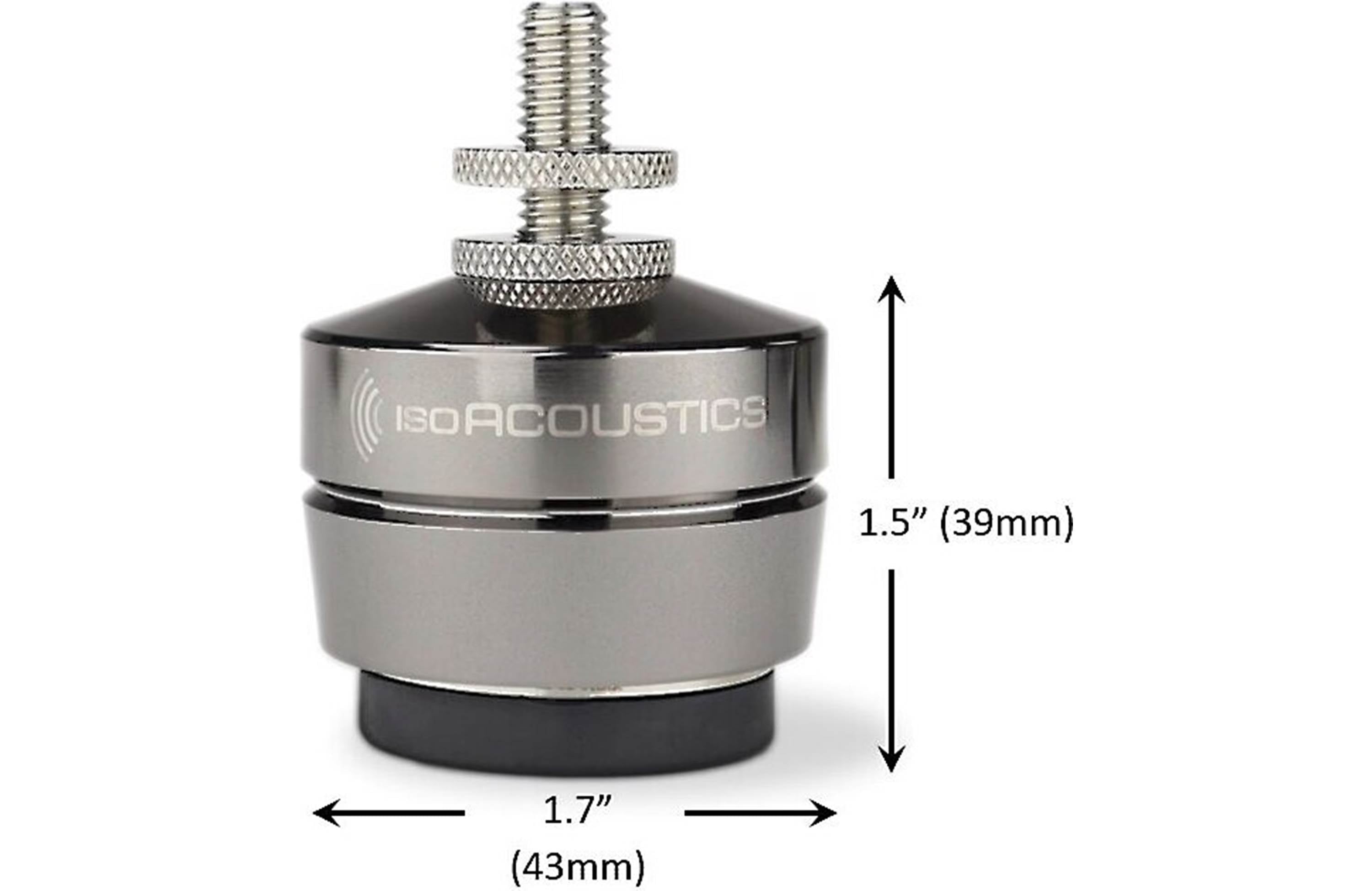 Isoacoustics Gaia III Performance Speaker Isolation Feet (4 Pack) - Premium Audio Equipment for Home Theater & Studio Sound Systems - Reduce Vibrations & Enhance Clarity