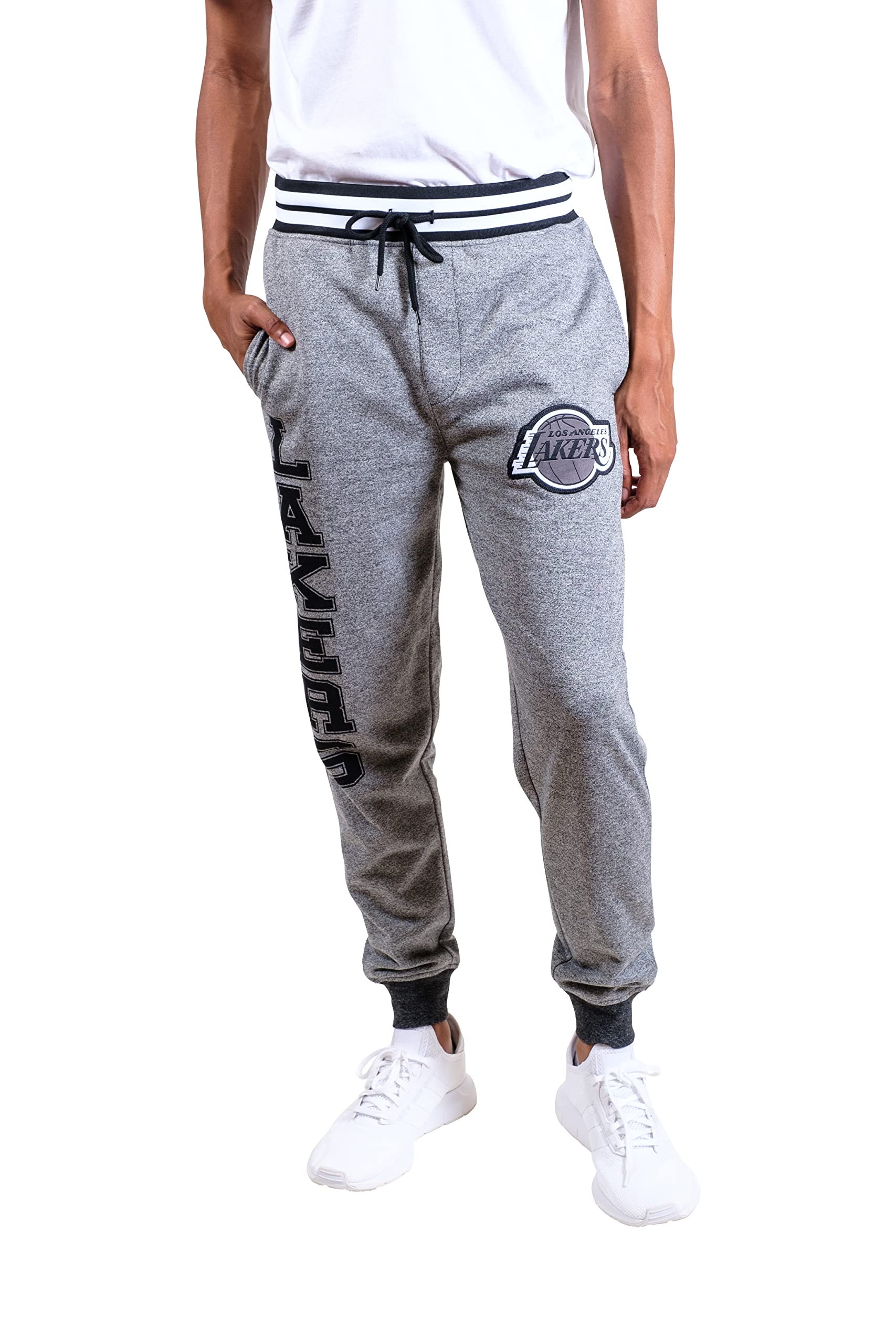 Ultra Game Men's NBA Official Super Soft Game Day Jogger Sweatpants - Comfortable Basketball Lounge Pants for Casual Wear, Workout & Sports Fans