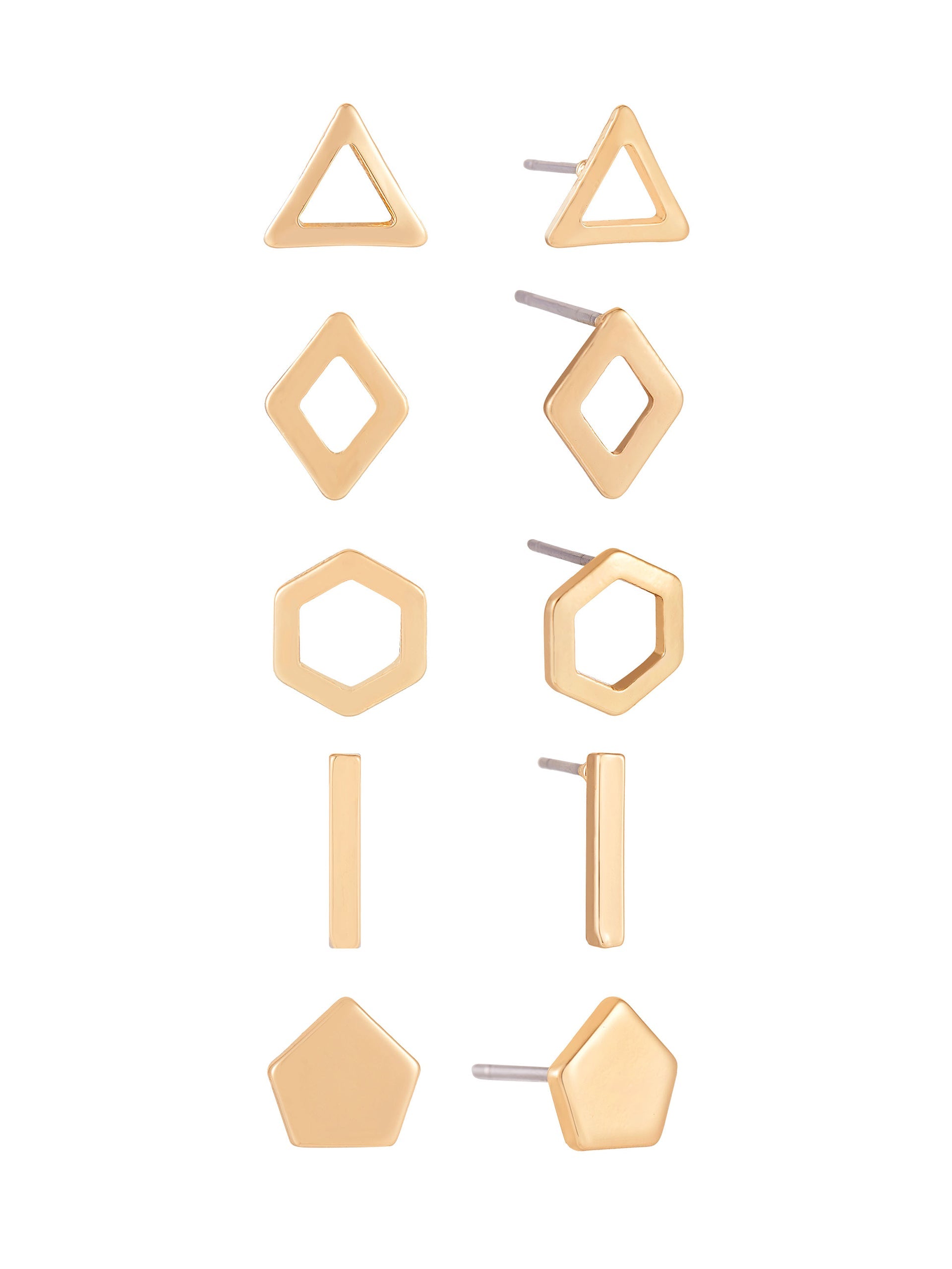 Geometric Boxed Stud Earrings Set for Women - Trendy Minimalist Jewelry for Everyday Wear & Gifts | Perfect for Office, Parties & Casual Outfits