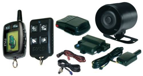 Pyle PWD501 LCD Two-Way Remote Car Starter & Security System with Keyless Entry - Perfect for Winter Mornings & Vehicle Protection