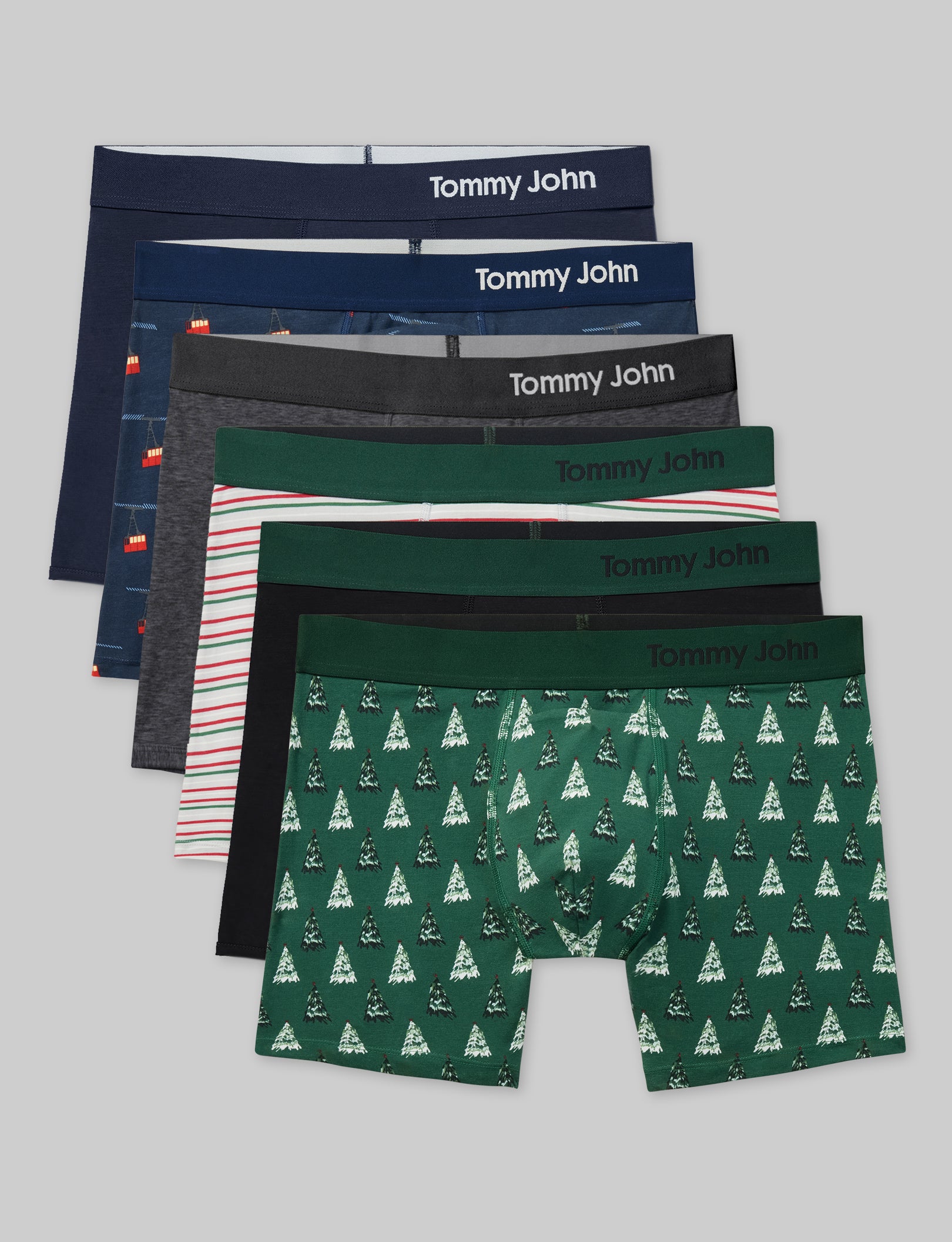 Premium Cotton Trunk Underwear for Men - 6 Pack Soft Breathable Boxer Briefs - Comfortable Everyday Wear for Workout, Lounge & Travel
